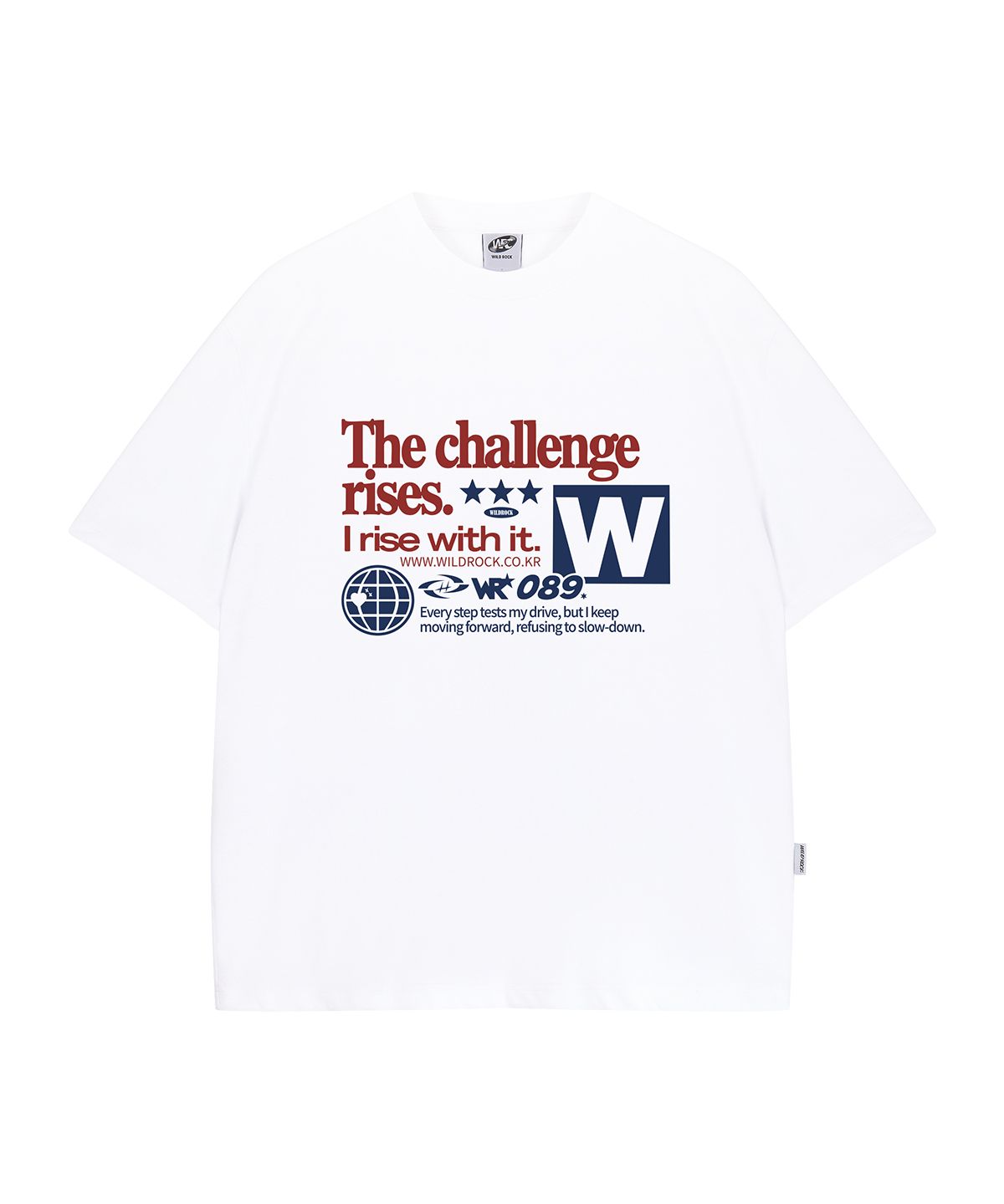 와일드락(WILDROCK) Challenge 쿨코튼 오버핏 반팔 티셔츠