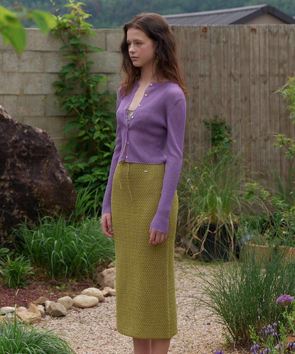 뮈르뮈르(MURMURE) 이유프 크로셰 니트 미디스커트_Yuf Skirt_3colors