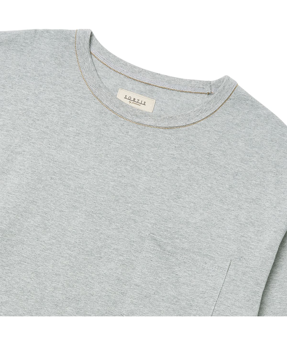 솔티(SORTIE) 3N605 Utility Poket Long Sleeve (Melange Gray)