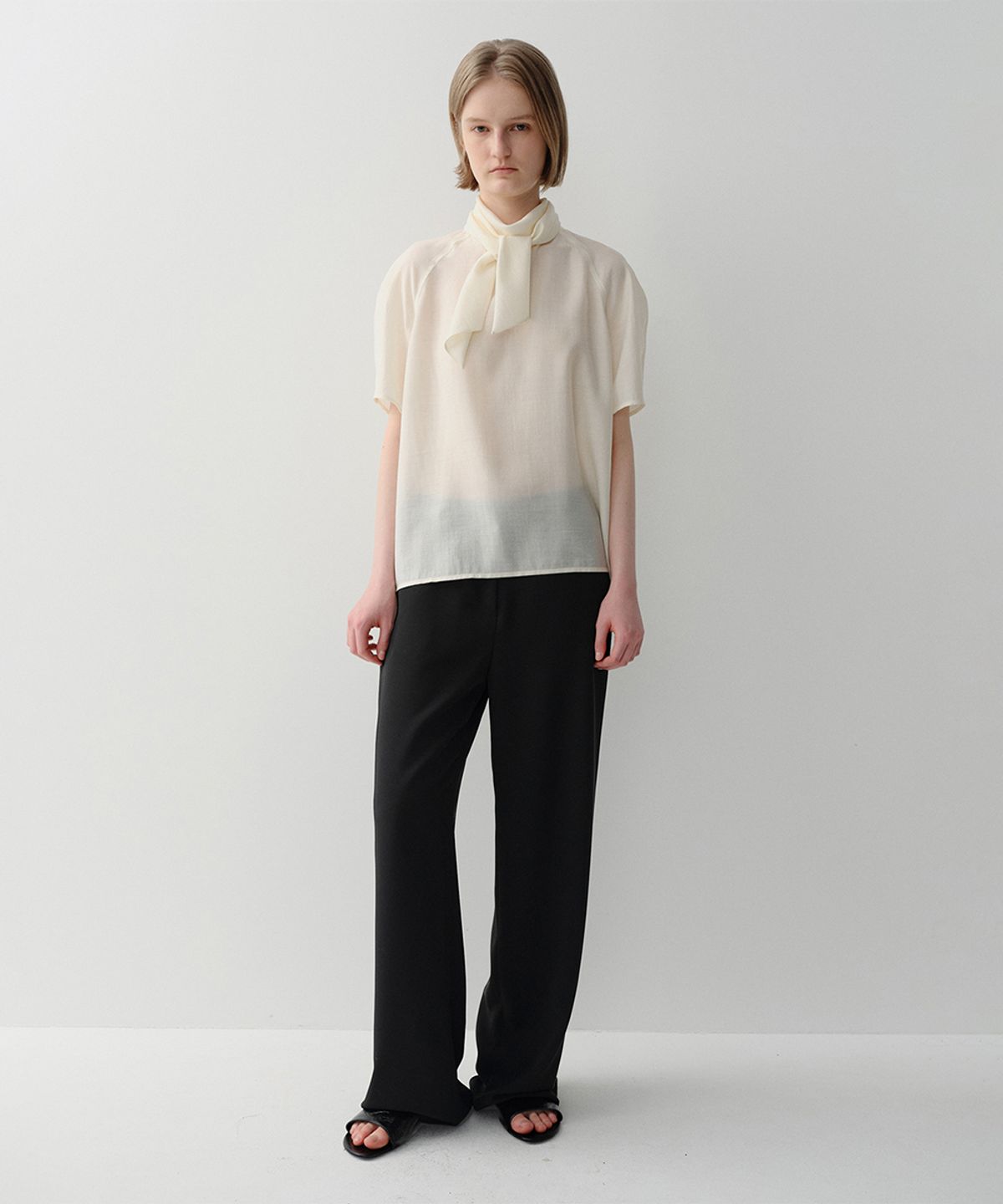 이아(EAAH) VELA BANDING PANTS (BLACK)