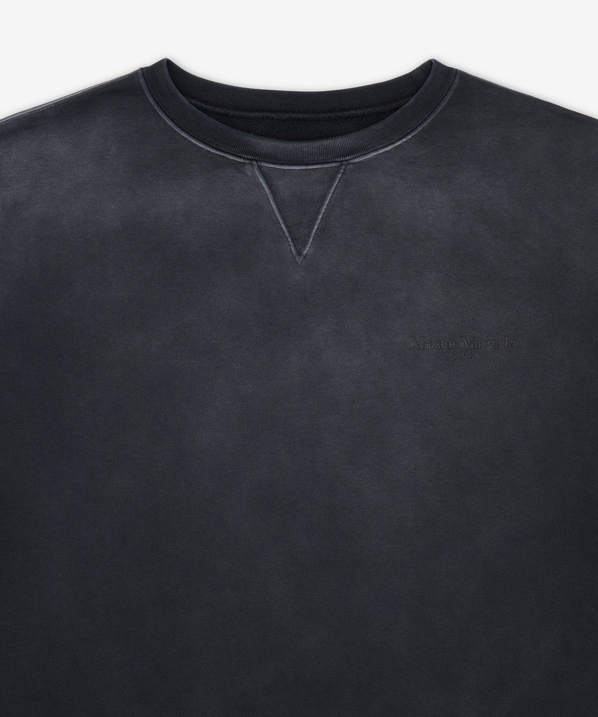 메종 마르지엘라(MAISON MARGIELA) 오버다이드 맨투맨 - 차콜 그레이 / S67GU0039S25520859