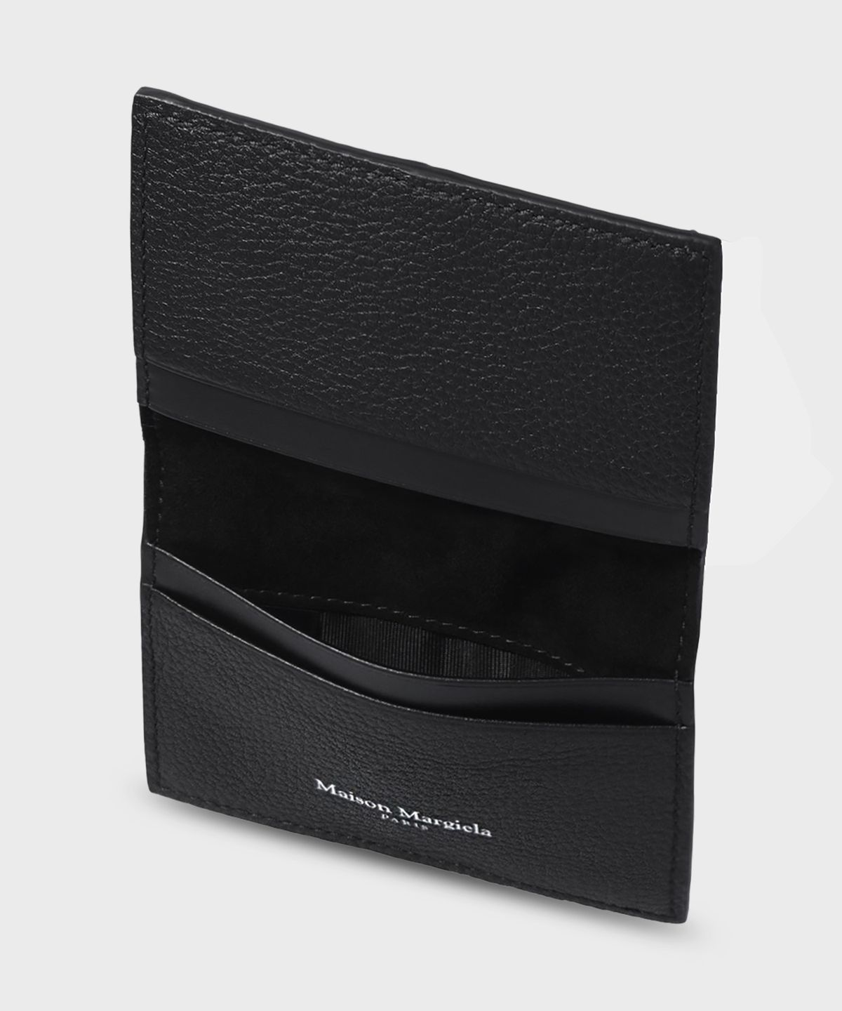 메종 마르지엘라(MAISON MARGIELA) 레더 바이폴드 카드 홀더 - 블랙 / SA2UI0020P7268H8419