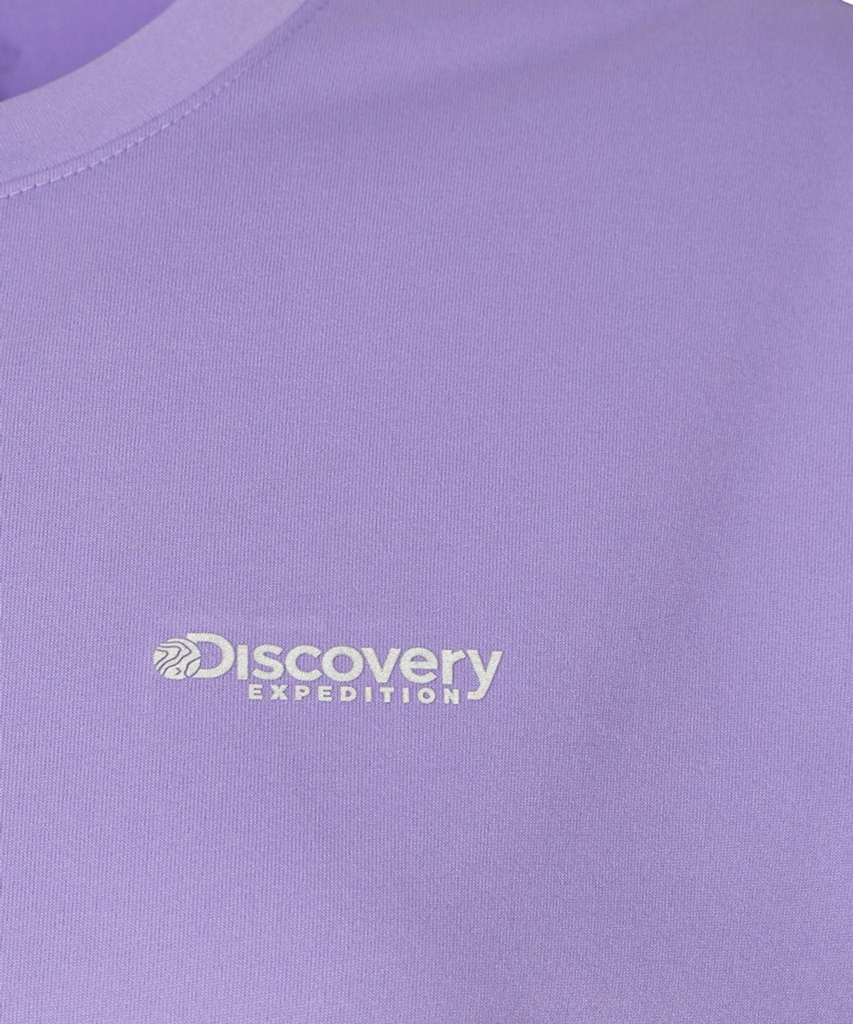 디스커버리 익스페디션(DISCOVERY EXPEDITION) 핫썸머 여성 백그래픽 긴팔 워터티셔츠 (L/PURPLE)