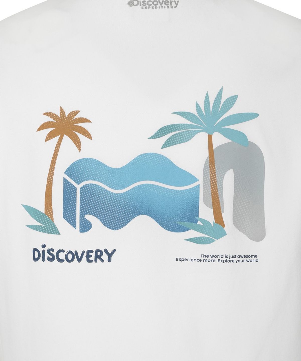 디스커버리 익스페디션(DISCOVERY EXPEDITION) 핫썸머 여성 백그래픽 긴팔 워터티셔츠 (WHITE)