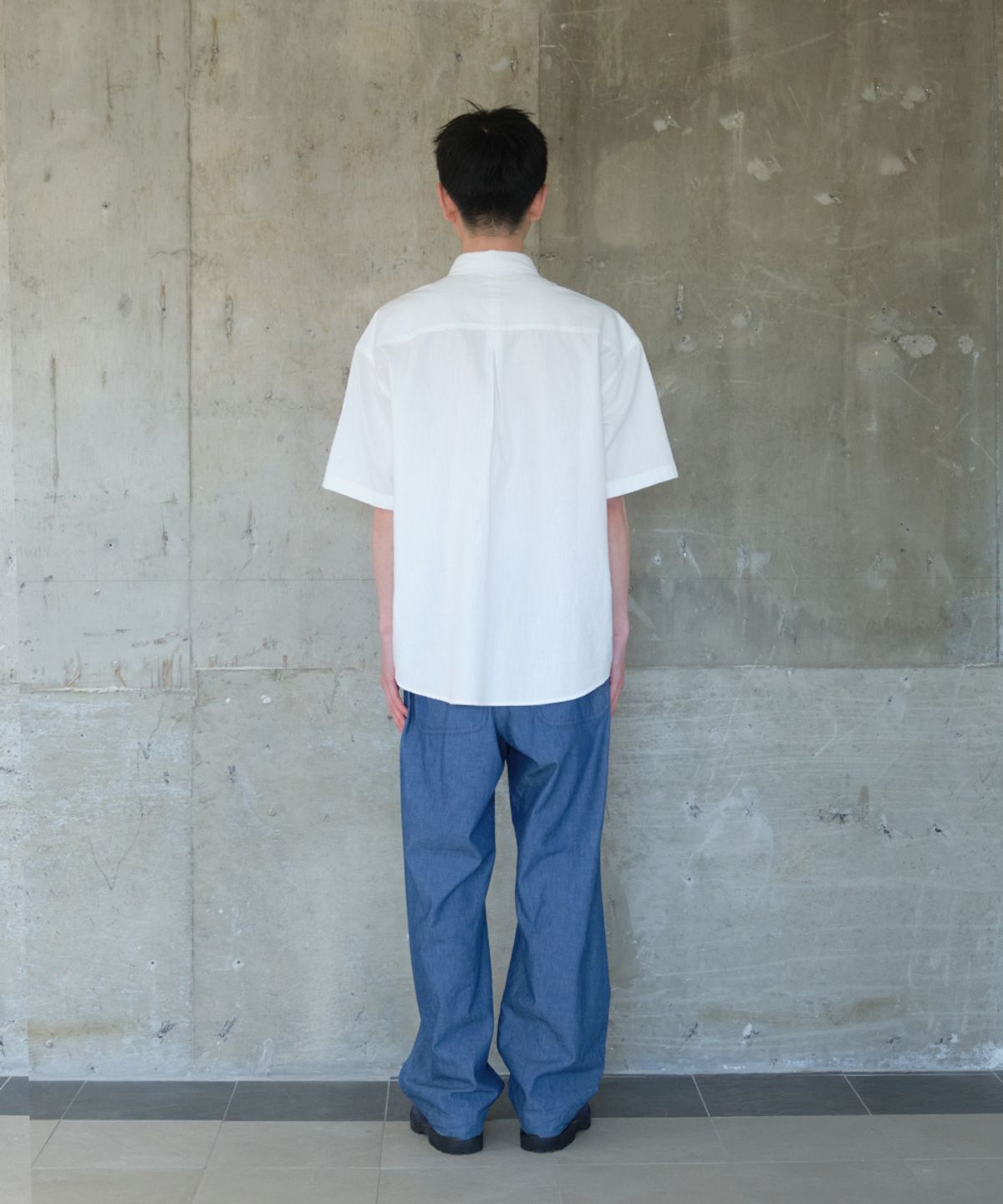 홀리선(HORLISUN) Poole Chambray Shirt White