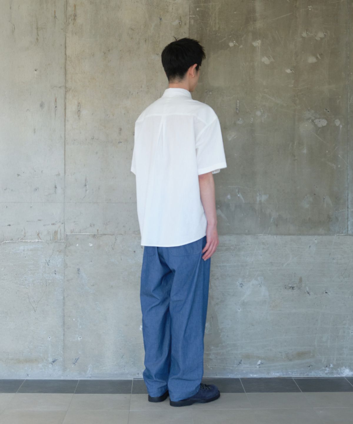 홀리선(HORLISUN) Poole Chambray Shirt White
