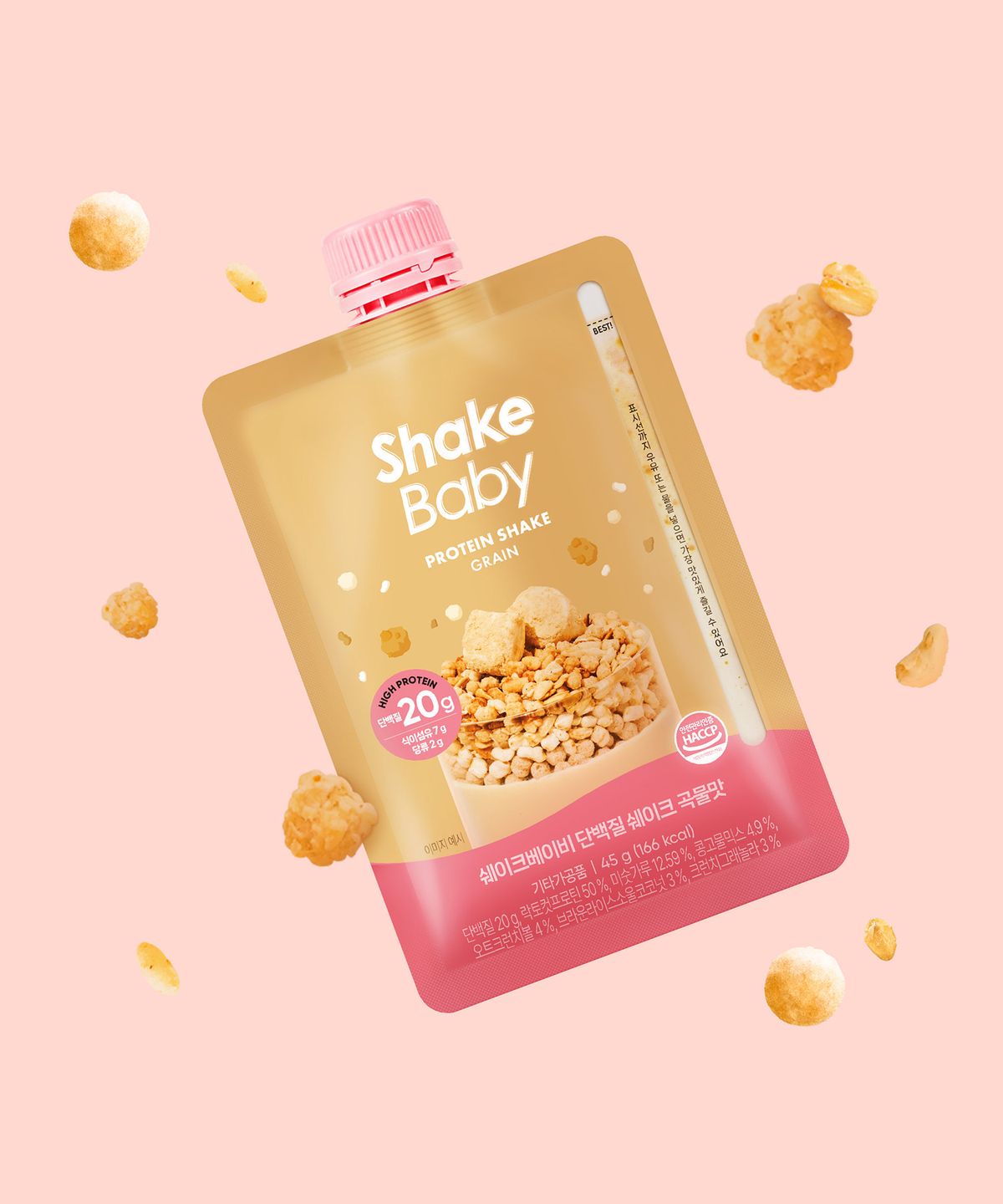 쉐이크베이비(SHAKEBABY) [총 7개입] 쉐이크베이비 단백질 쉐이크 파우치 45g