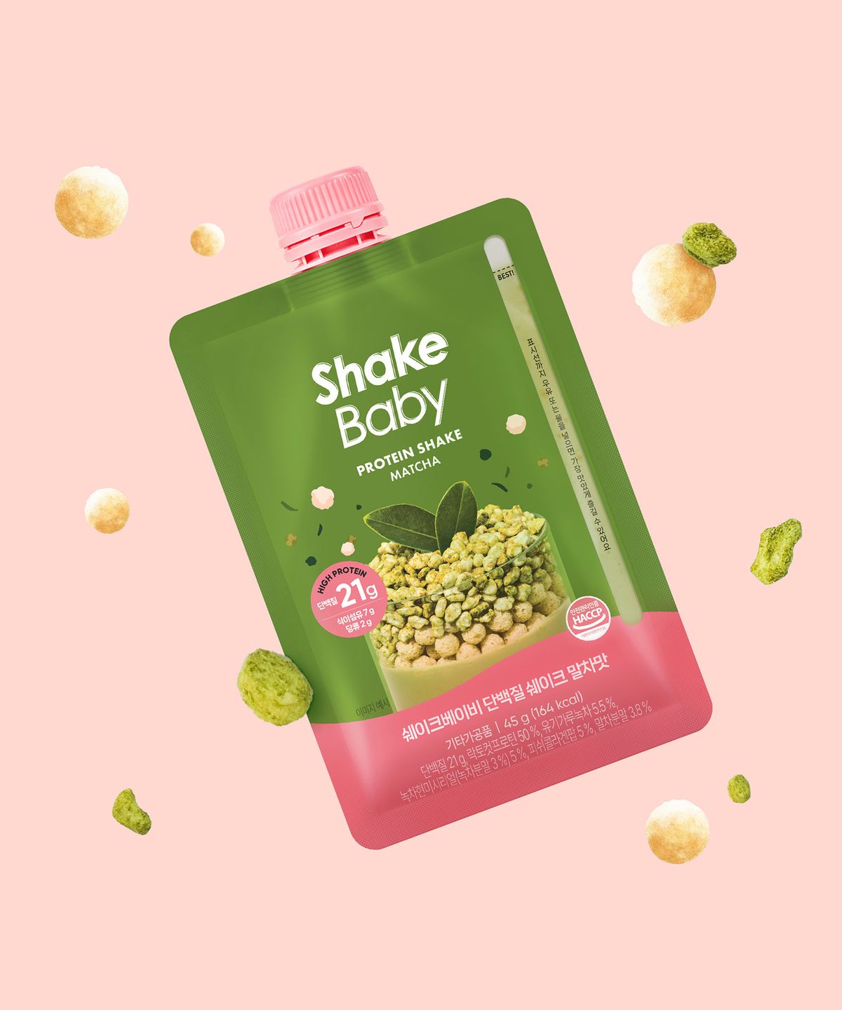 쉐이크베이비(SHAKEBABY) [총 7개입] 쉐이크베이비 단백질 쉐이크 파우치 45g