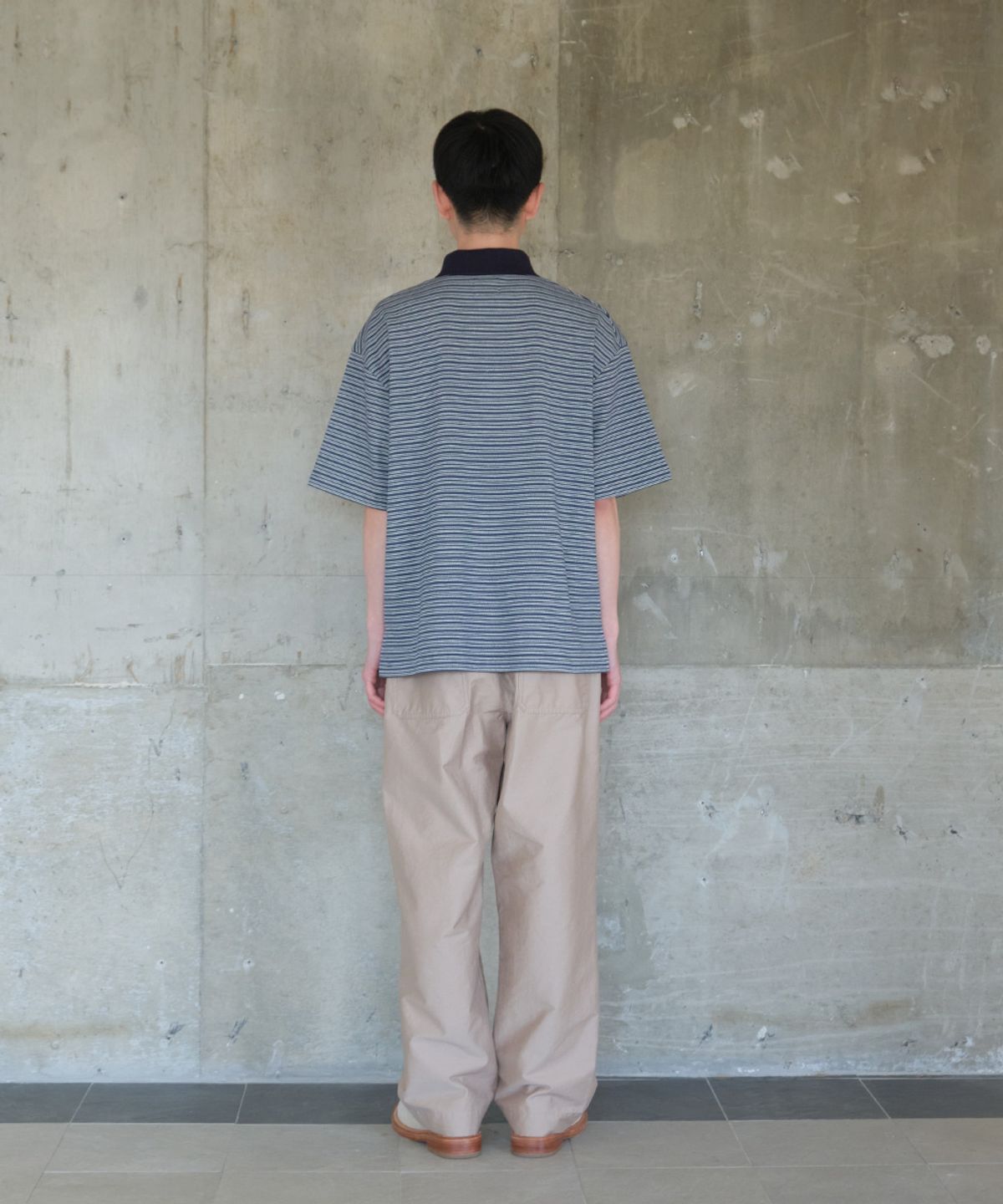 홀리선(HORLISUN) Sumerset Short Pique Stripe Pullover Shirt Evergreen