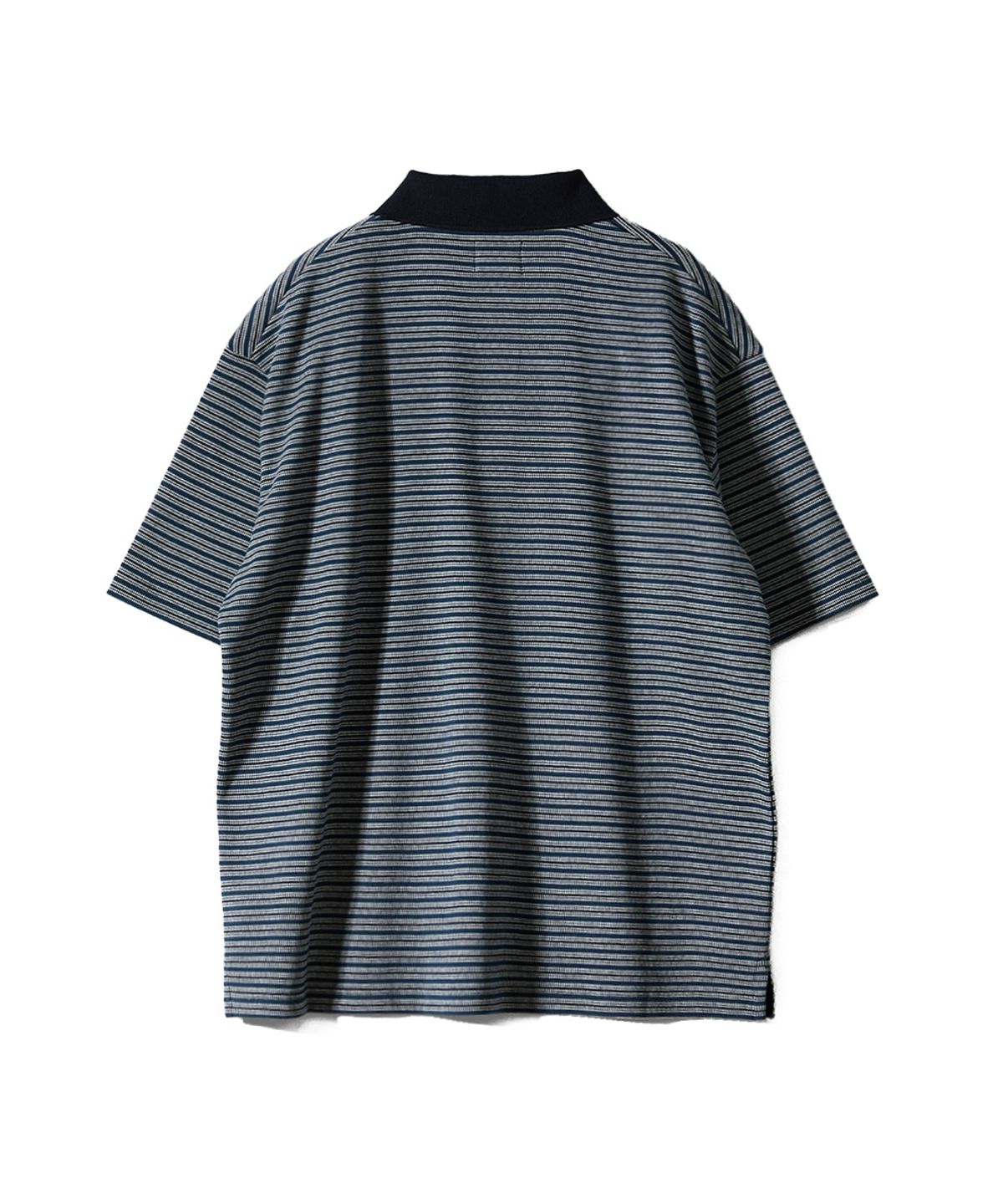 홀리선(HORLISUN) Sumerset Short Pique Stripe Pullover Shirt Evergreen