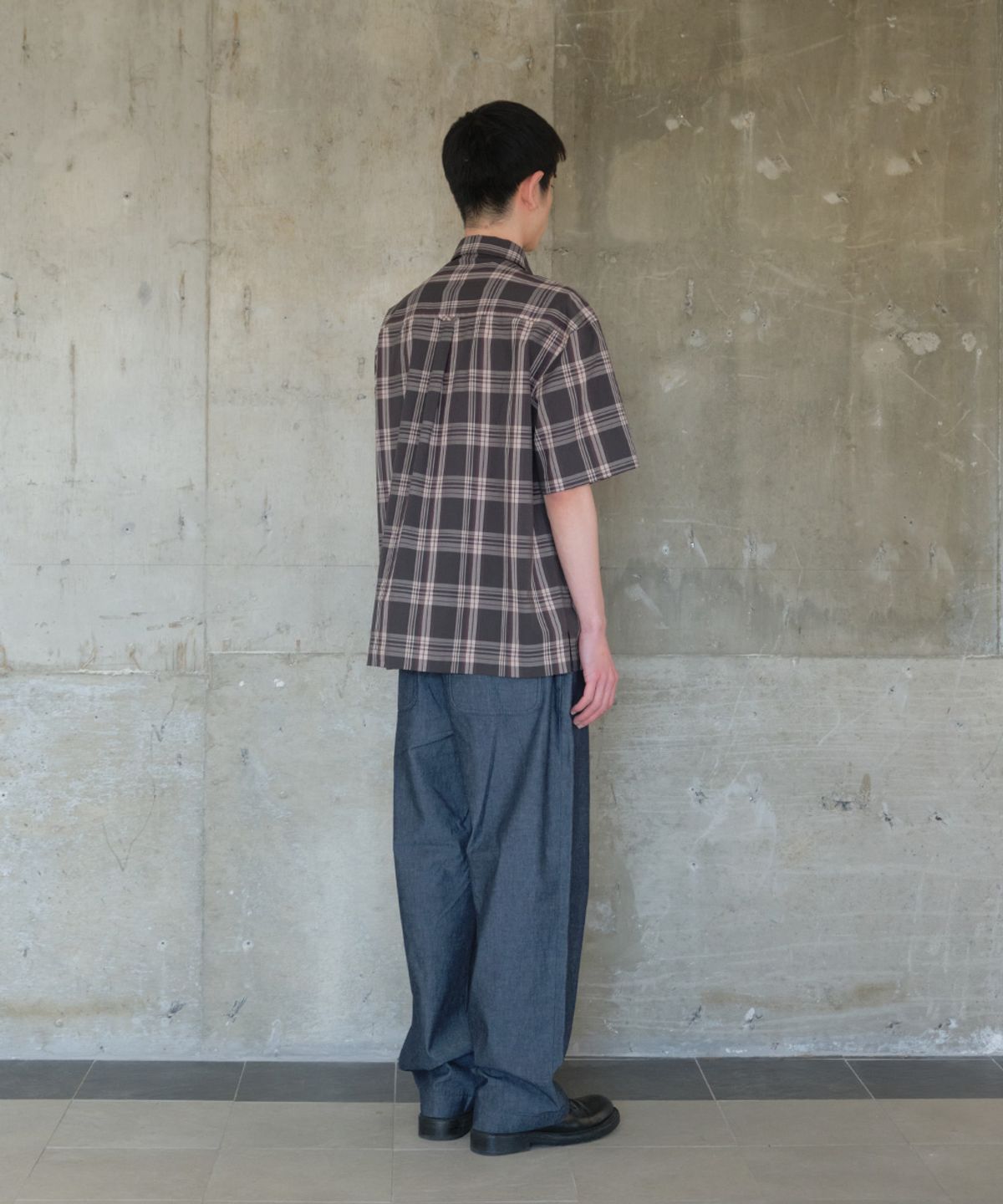 홀리선(HORLISUN) Joshua Multi Check Shirt Black