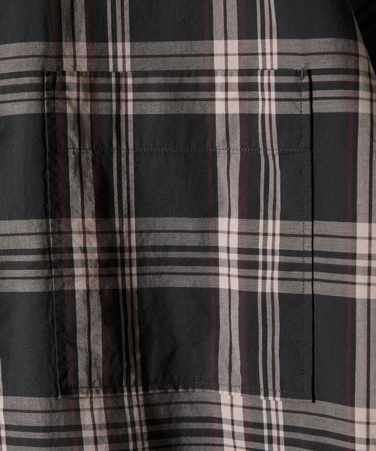 홀리선(HORLISUN) Joshua Multi Check Shirt Black