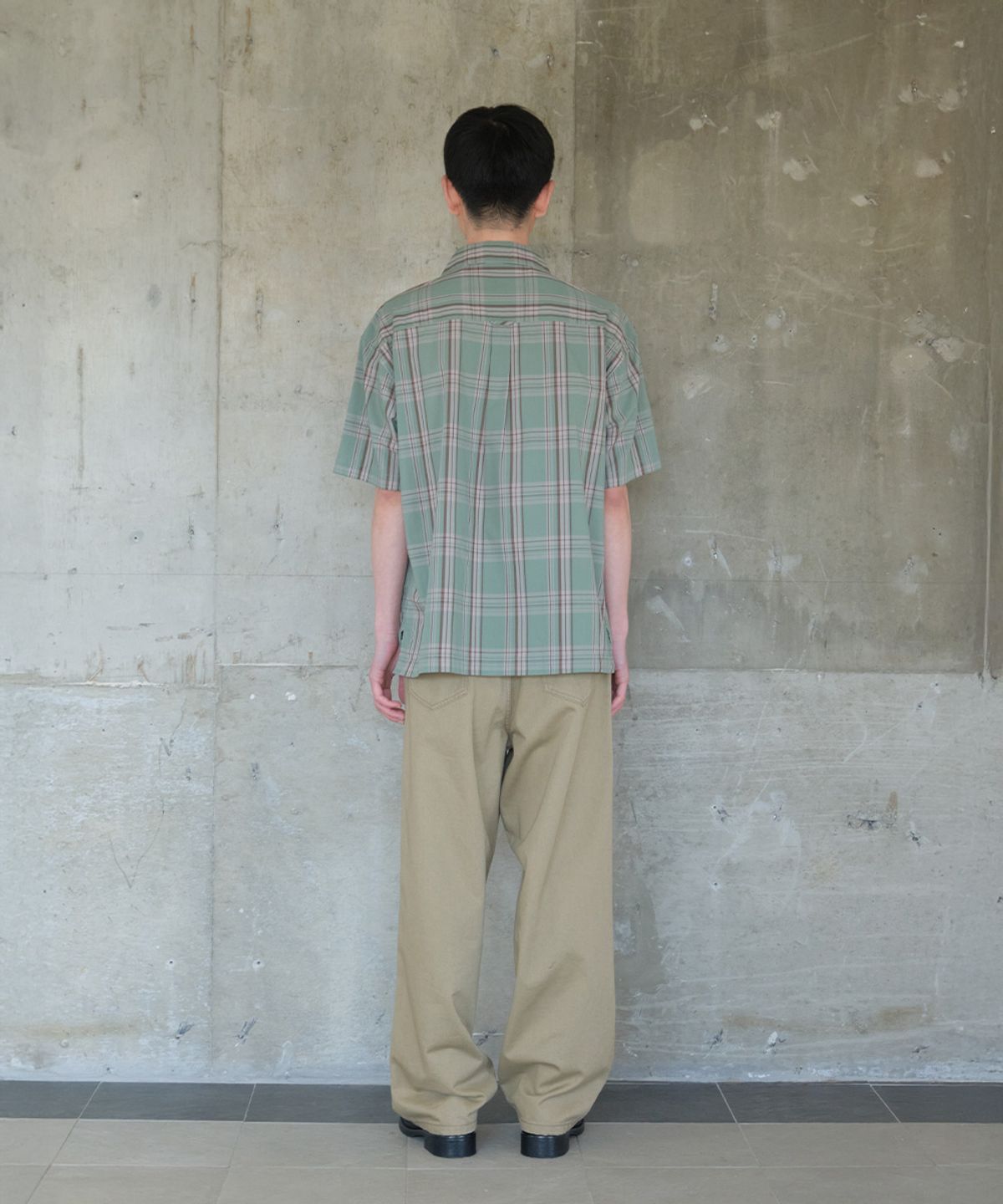 홀리선(HORLISUN) Joshua Multi Check Shirt Sage Green