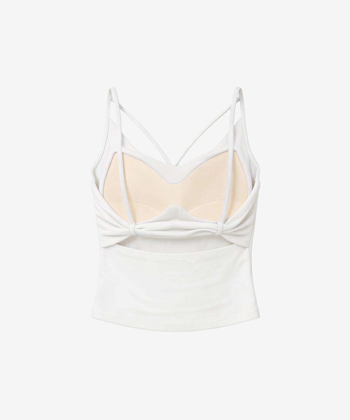 블랙 퍼플(BLACK PURPLE) 벨라 스트랩 나시_화이트 Vella Strap Sleeveless_White