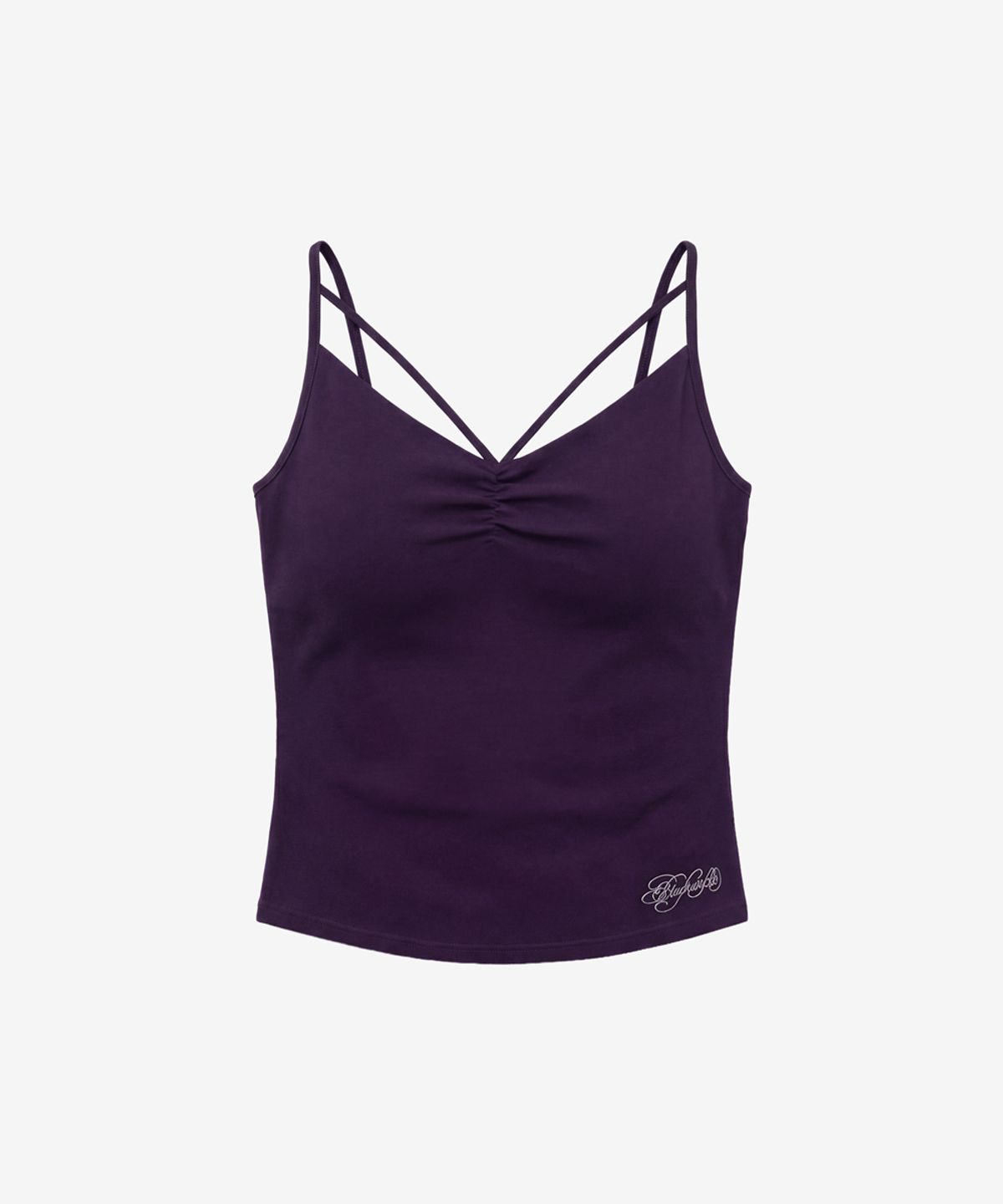 블랙 퍼플(BLACK PURPLE) 벨라 스트랩 나시_퍼플 Vella Strap Sleeveless_ Purple