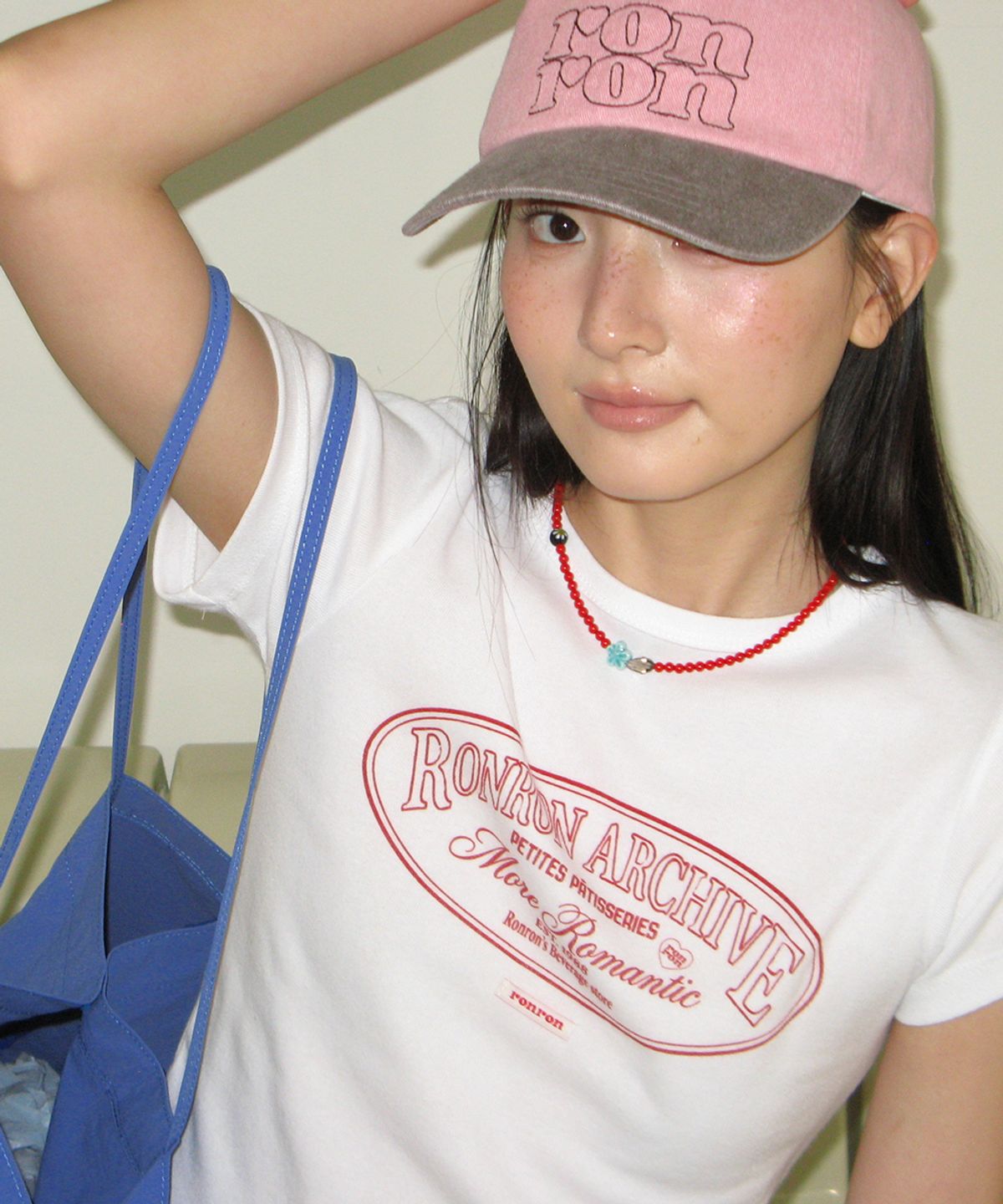 론론(RONRON) RR ARCHIVE SLIM FIT T SHIRT WHITE