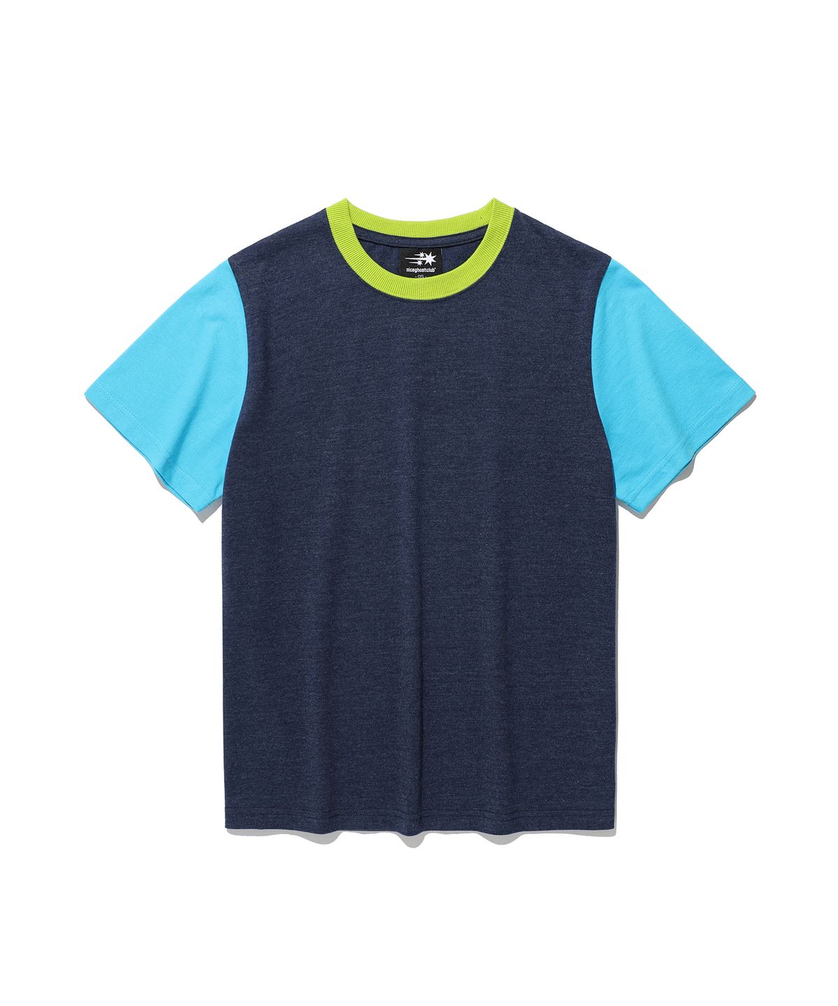 나이스고스트클럽(NICEGHOSTCLUB) X JIMMIZO COLOR BLOCK TEE_NAVY(NG2GMFT502B)