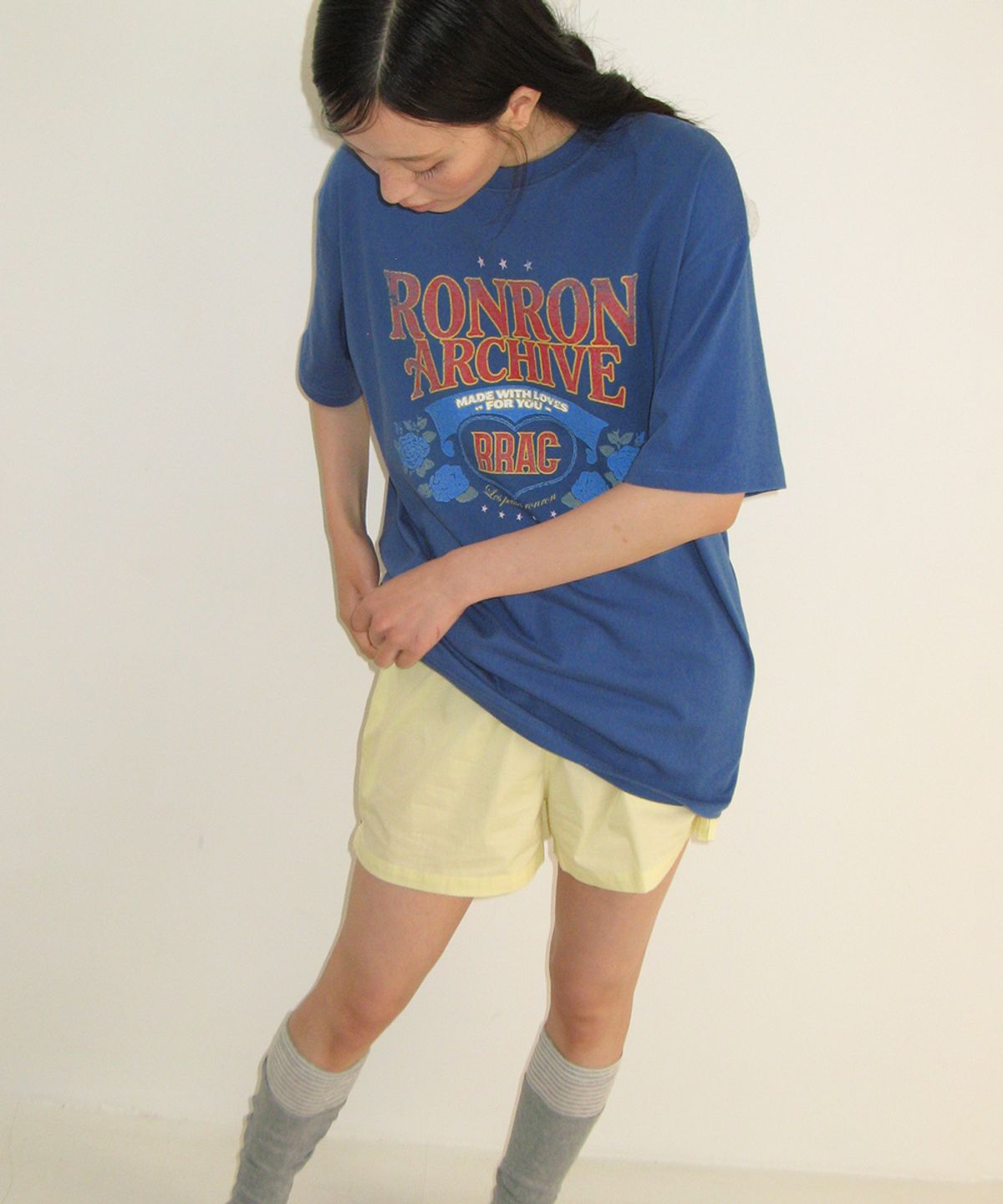 론론(RONRON) HEART POCKET TRUNK SHORT PANTS LEMON