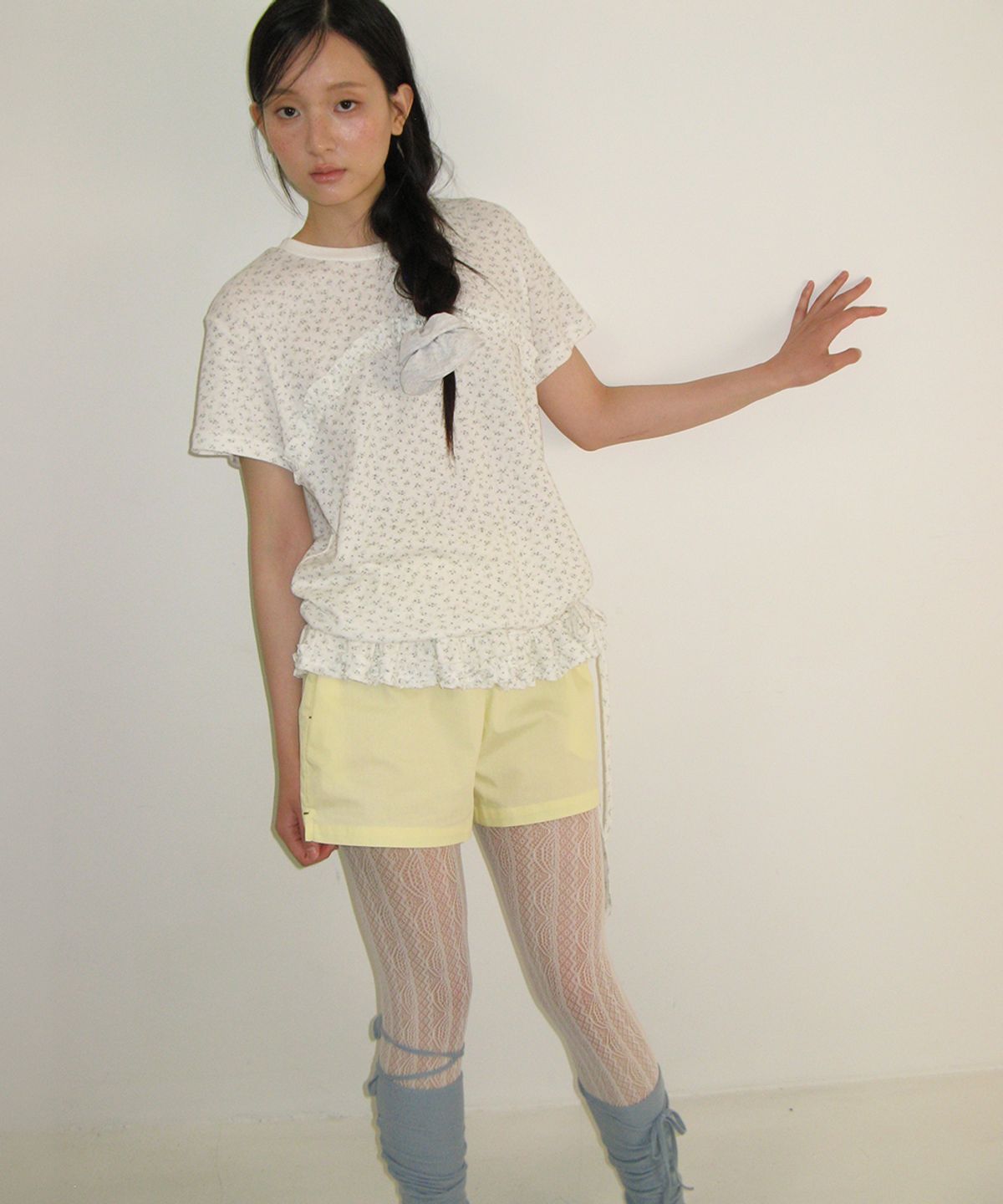 론론(RONRON) HEART POCKET TRUNK SHORT PANTS LEMON