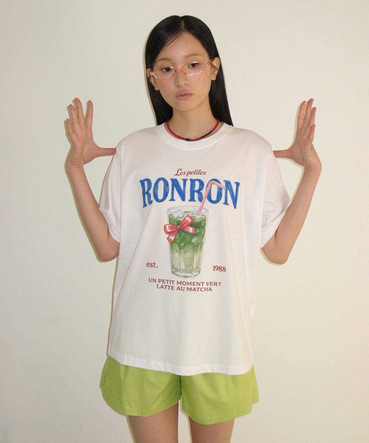 론론(RONRON) HEART POCKET TRUNK SHORT PANTS OLIVE