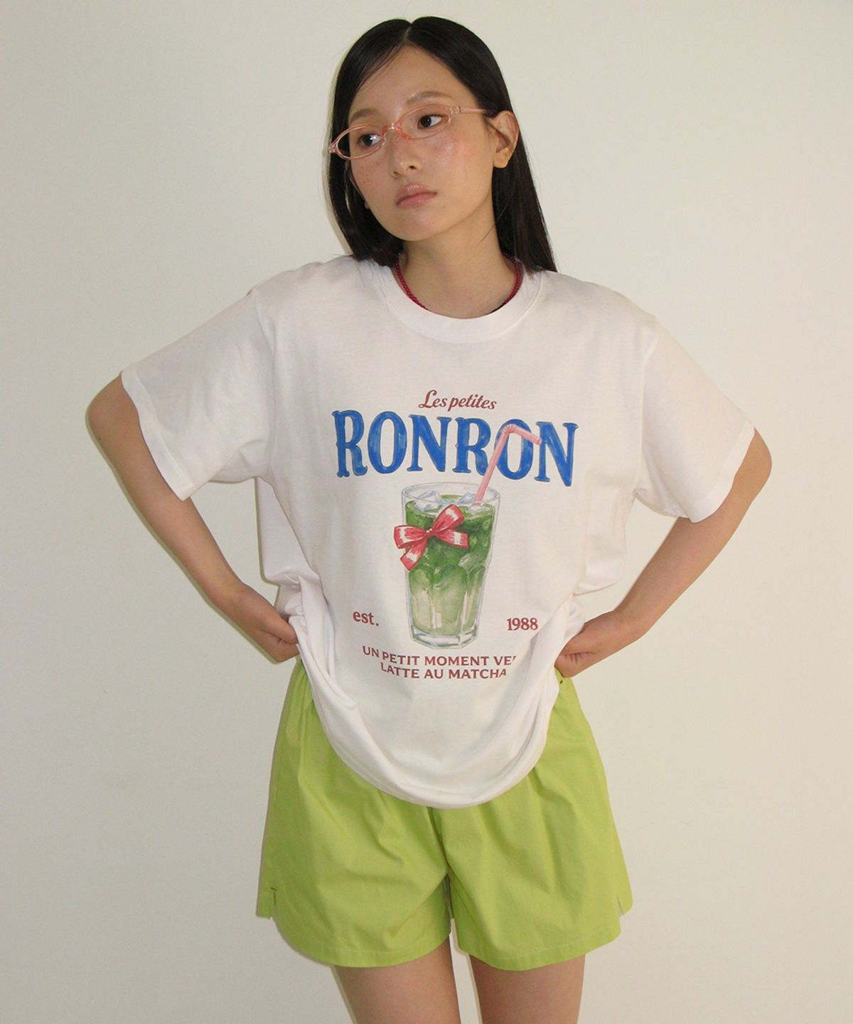 론론(RONRON) HEART POCKET TRUNK SHORT PANTS OLIVE
