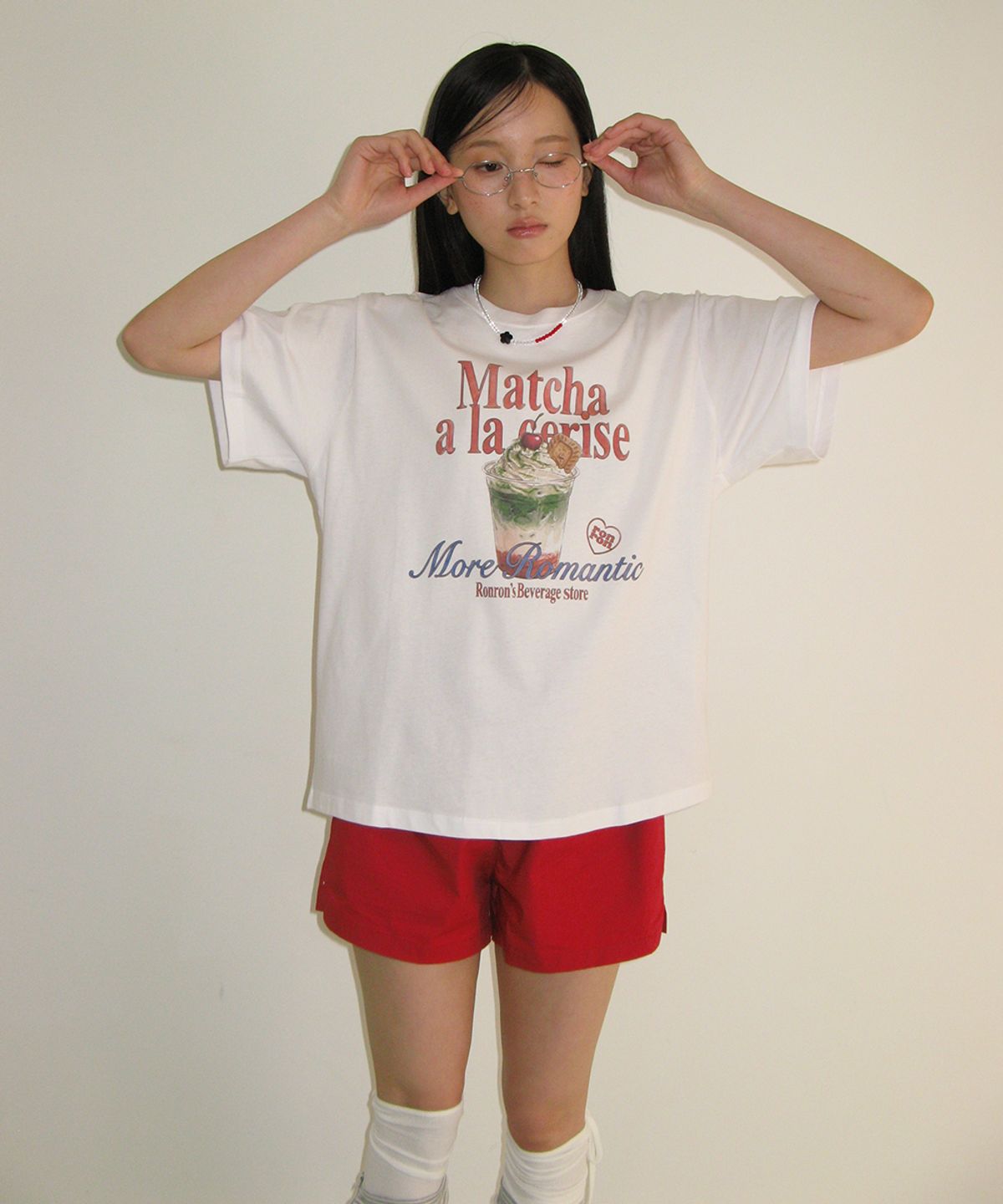론론(RONRON) HEART POCKET TRUNK SHORT PANTS RED