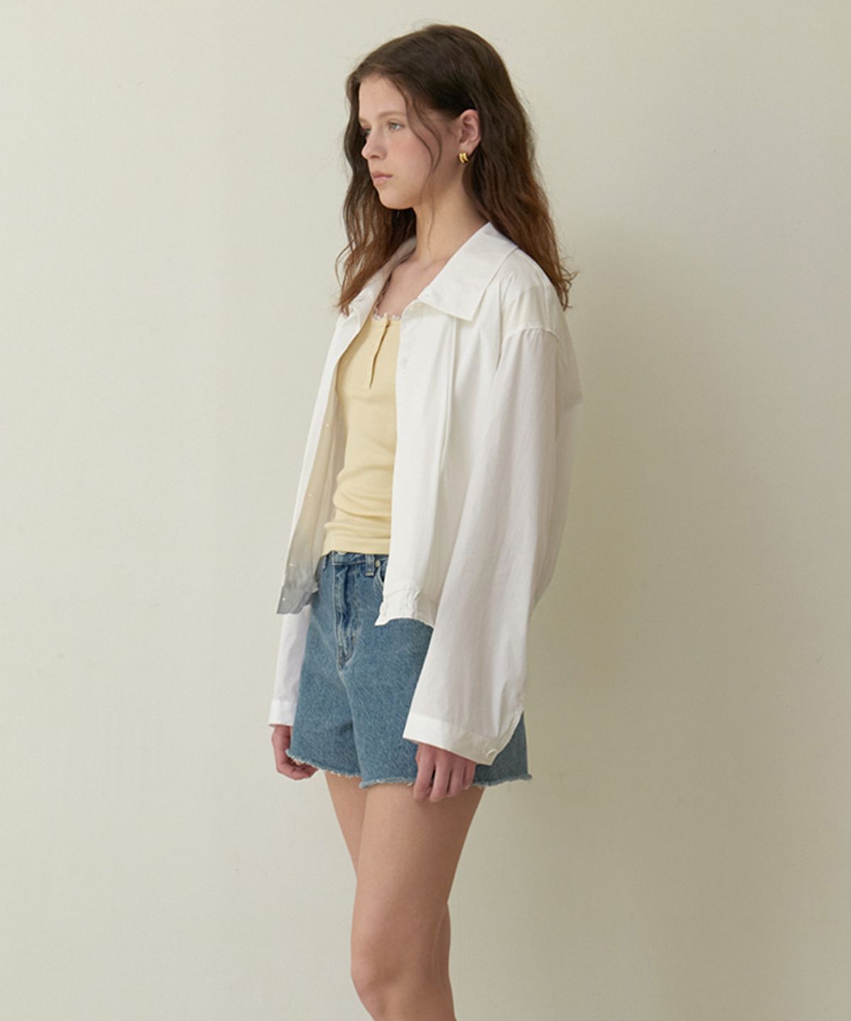 뮈르뮈르(MURMURE) 제니아 레이스 면모달 U넥 티셔츠_Zenia  T-Shirt_3colors