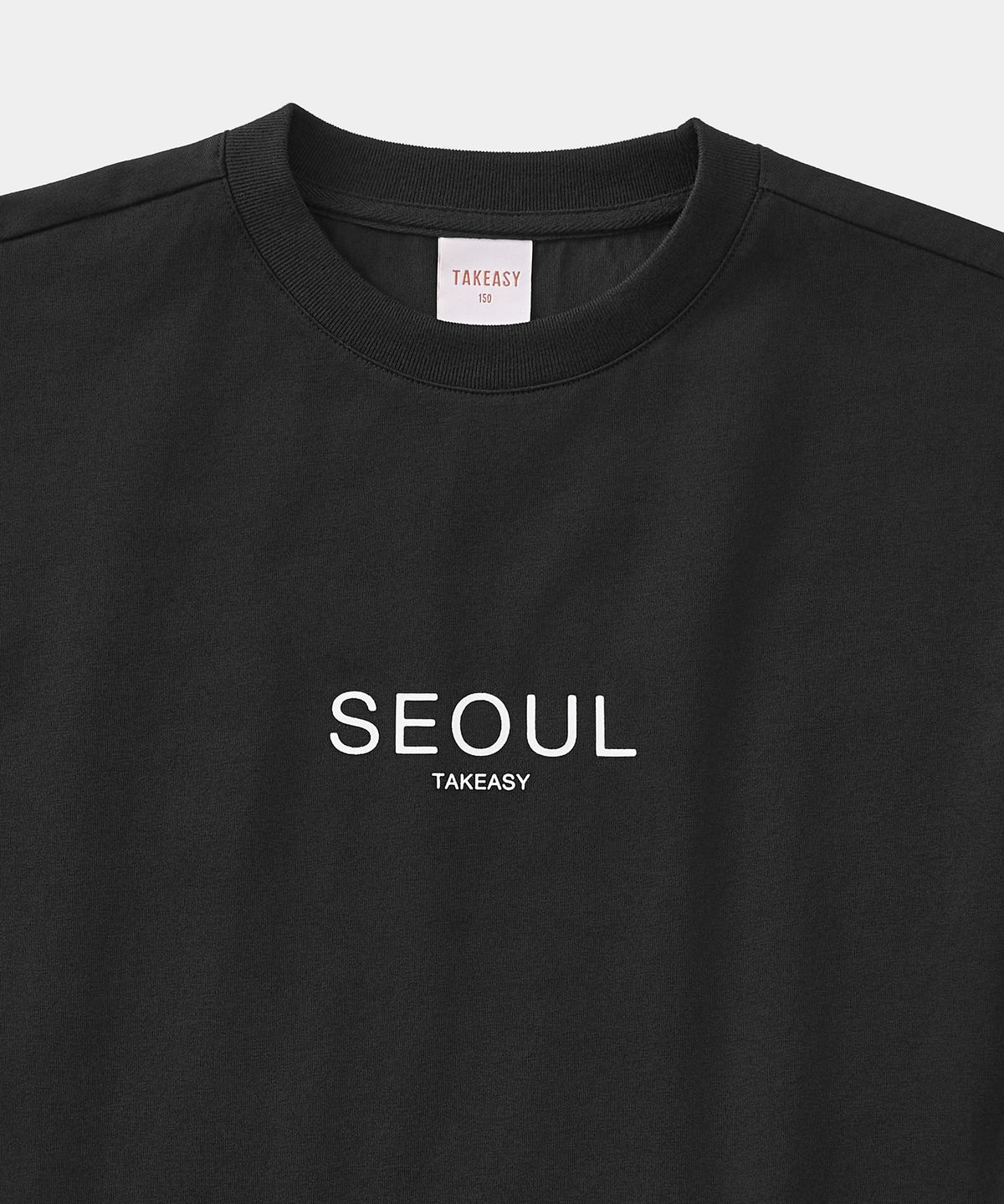 테이크이지 키즈(TAKEASY KIDS) 서울 자이언트핏 티셔츠 (블랙)