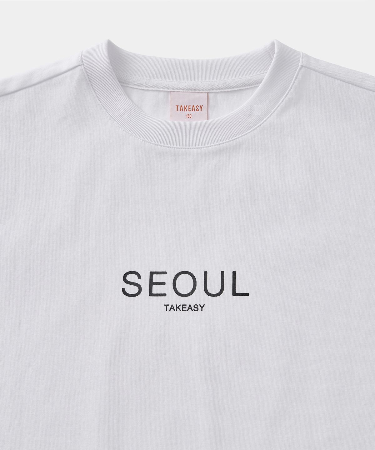 테이크이지 키즈(TAKEASY KIDS) 서울 자이언트핏 티셔츠 (화이트)