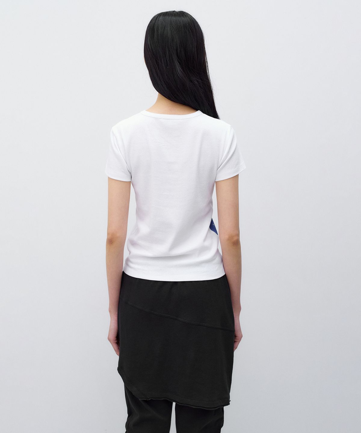 인사일런스 우먼(INSILENCE WOMEN) 시아노타입 베이비 티셔츠 WHITE