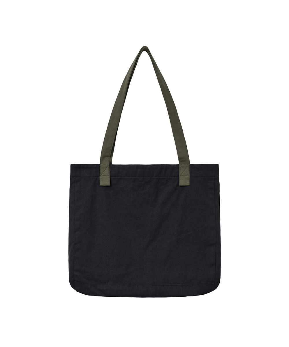 Oxford two tone tote bag BLACK source detail 6