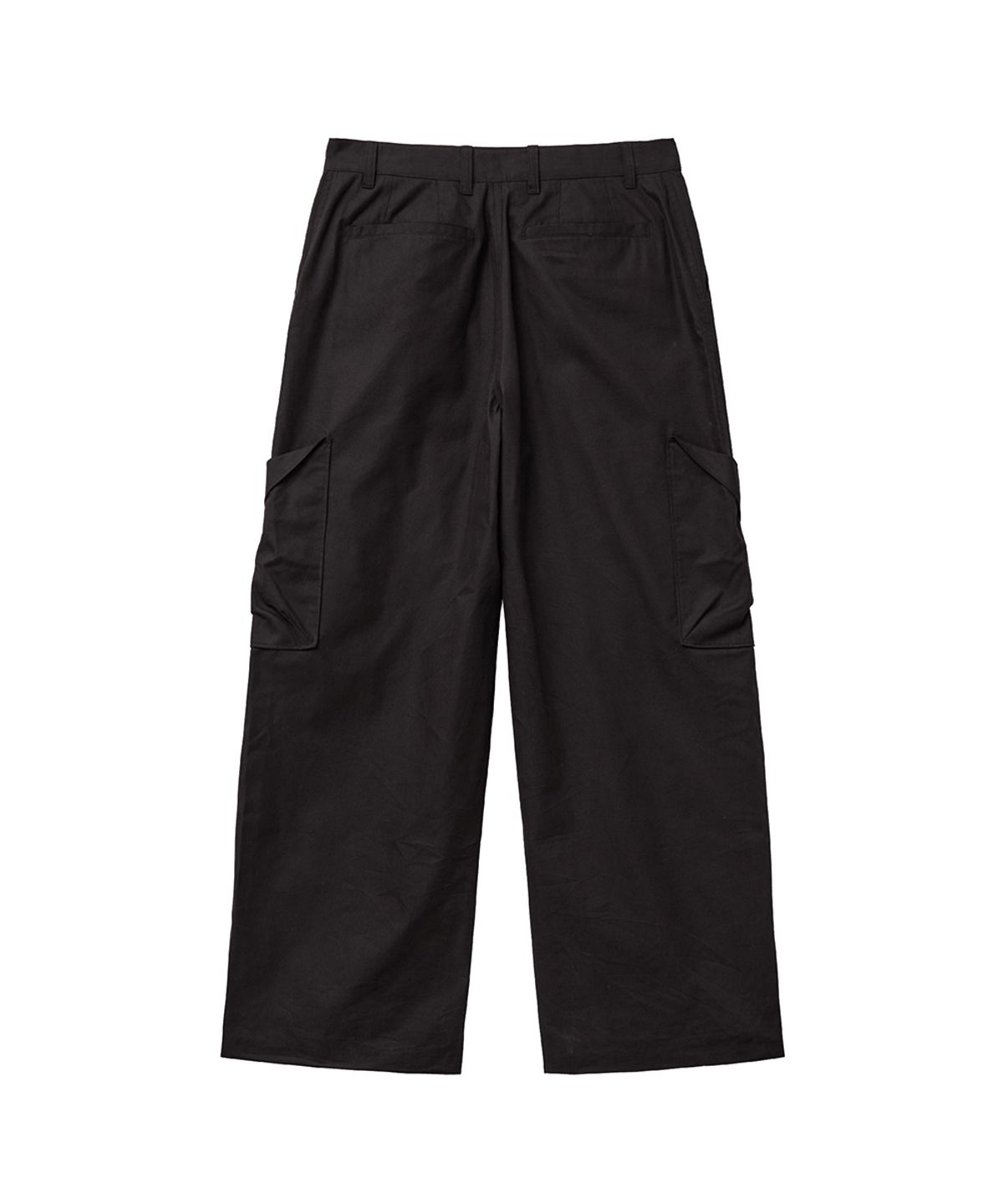 미세키서울 맨(MISEKISEOUL MEN) Folded pocket cargo parachute pants BLACK