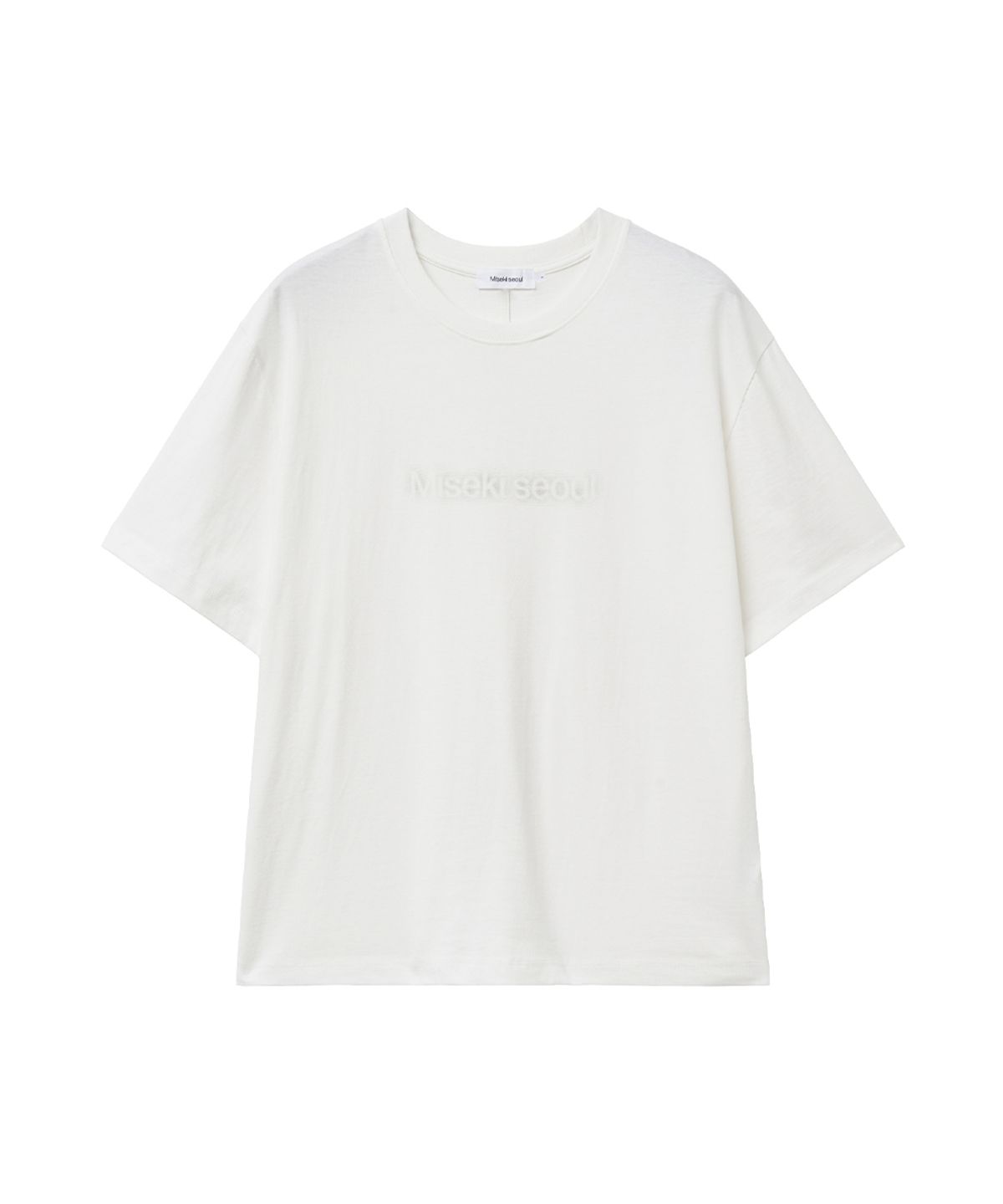 미세키서울 맨(MISEKISEOUL MEN) Pixel miseki logo short sleeve WHITE