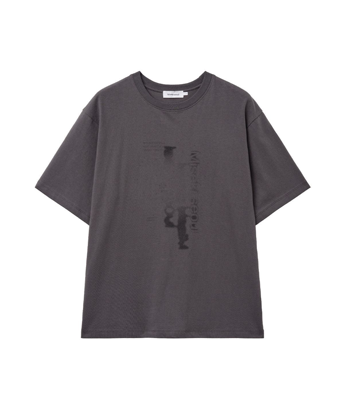 미세키서울 맨(MISEKISEOUL MEN) La vent short sleeve CHARCOAL