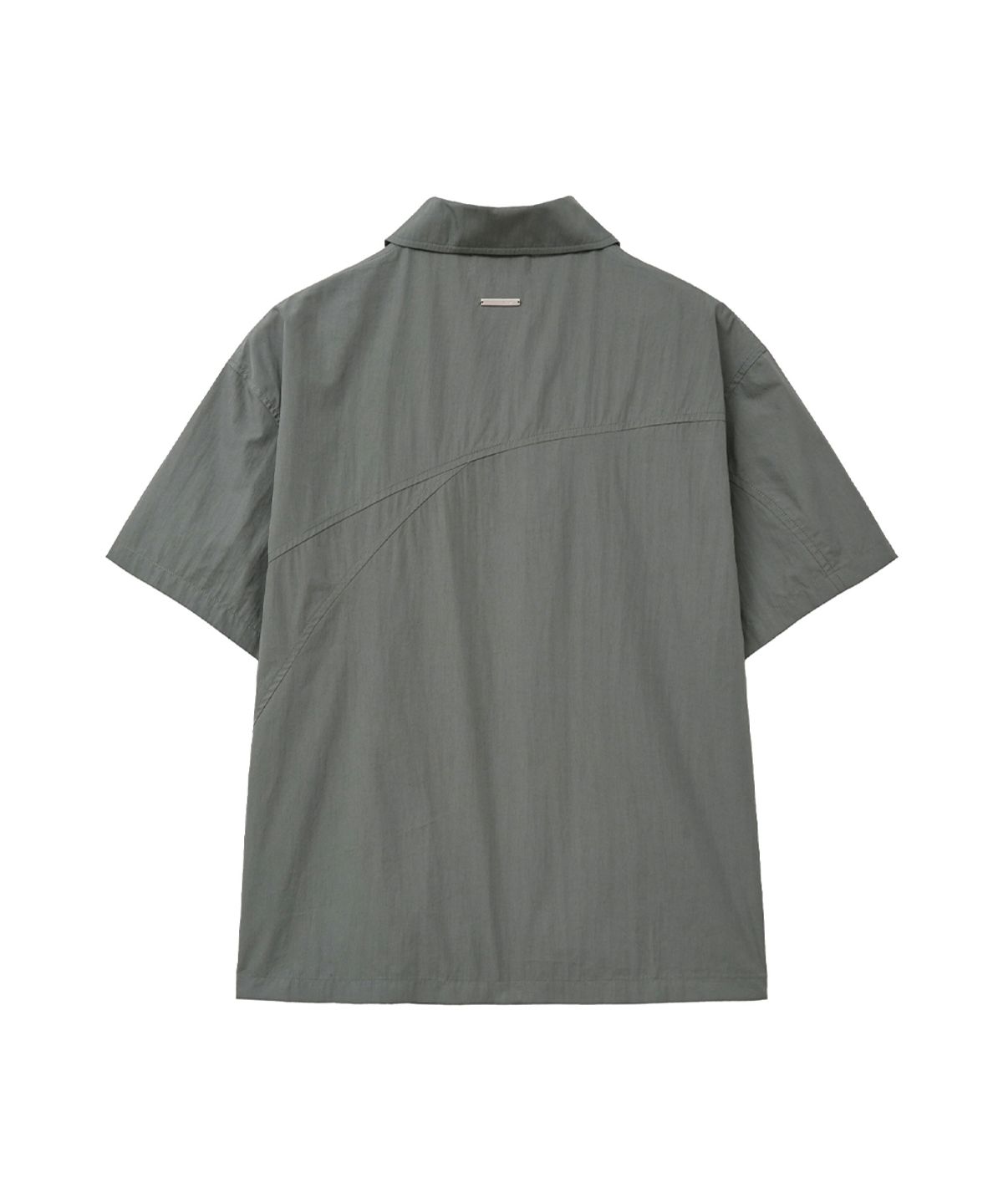미세키서울 맨(MISEKISEOUL MEN) Line open collar shirt CHARCOAL