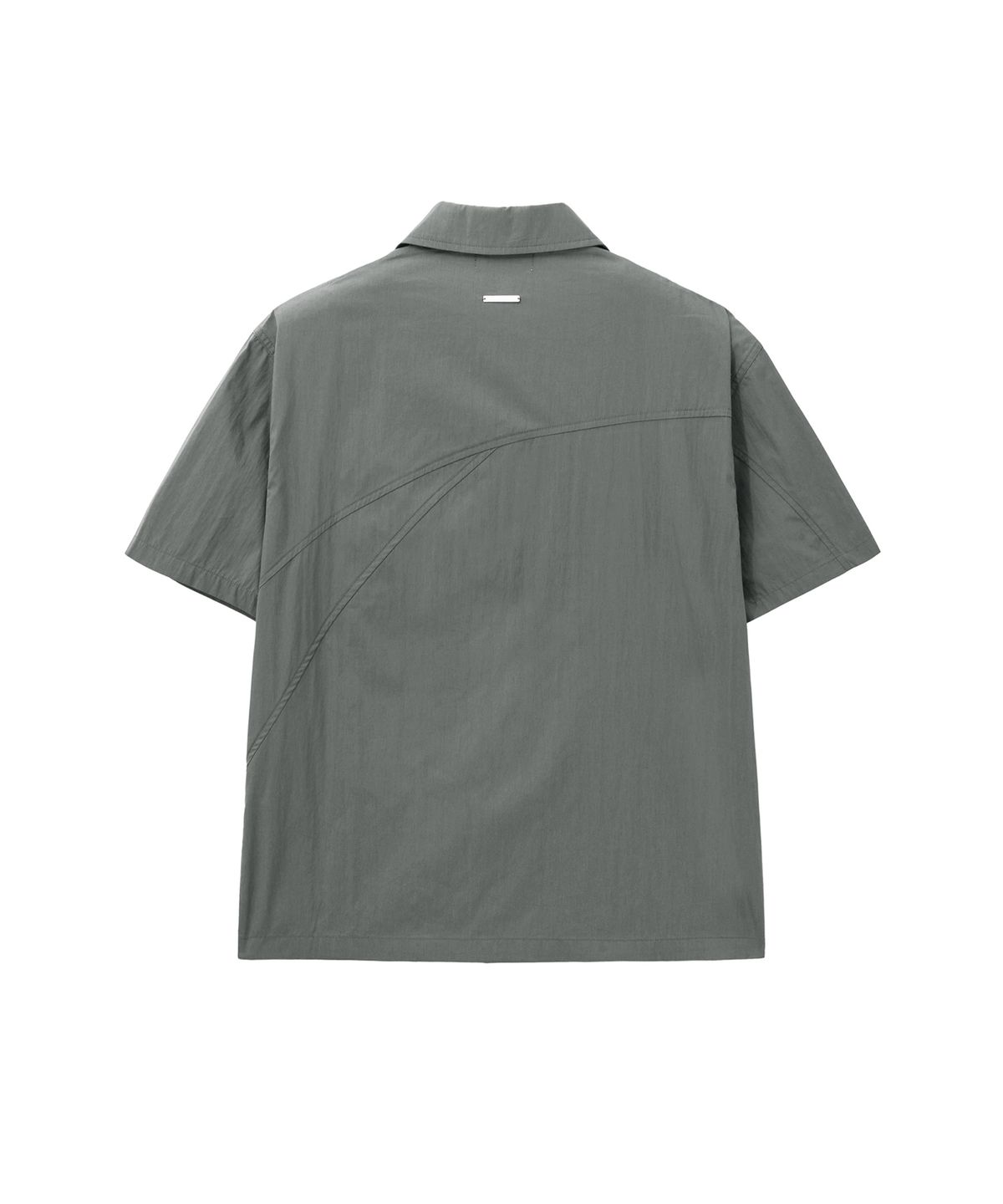 미세키서울 맨(MISEKISEOUL MEN) Line open collar shirt CHARCOAL