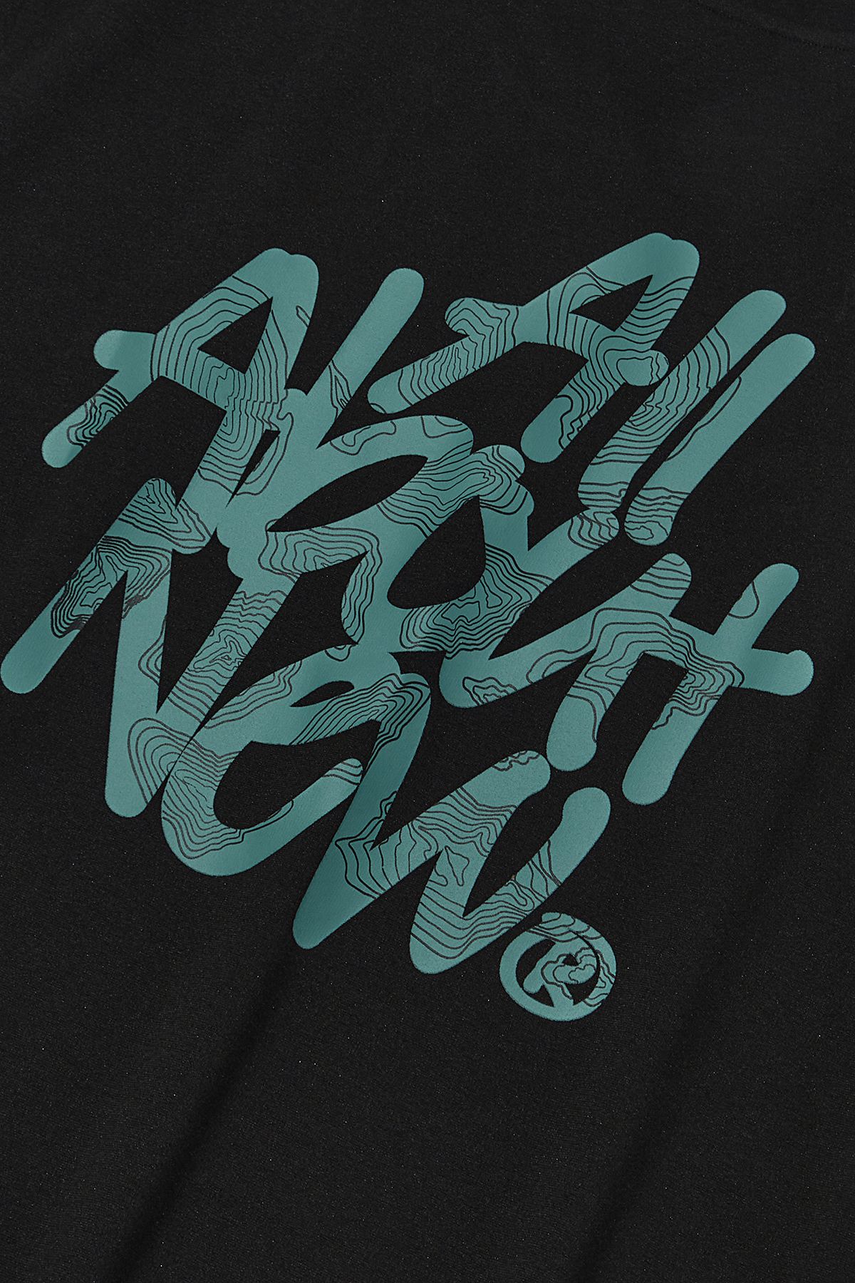 올어바웃뉴(ALL ABOUT NEW) 로고 변형 반팔 티셔츠 블랙 ANA2TM12ABK