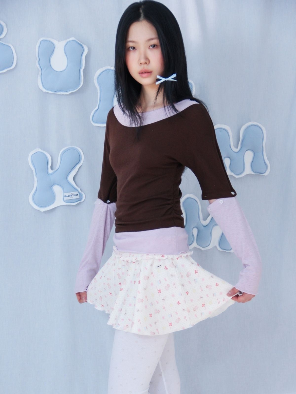 구름킴(GULEMKIM) Double Color Detachable Top (2 colors)