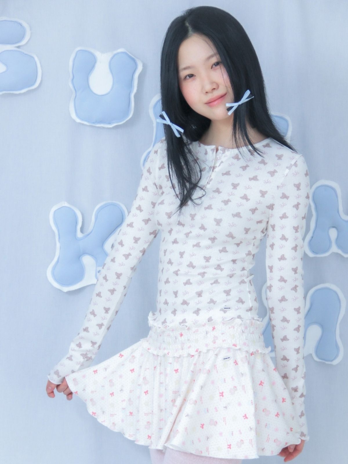 구름킴(GULEMKIM) Sweet Button Long Sleeve (3 colors)