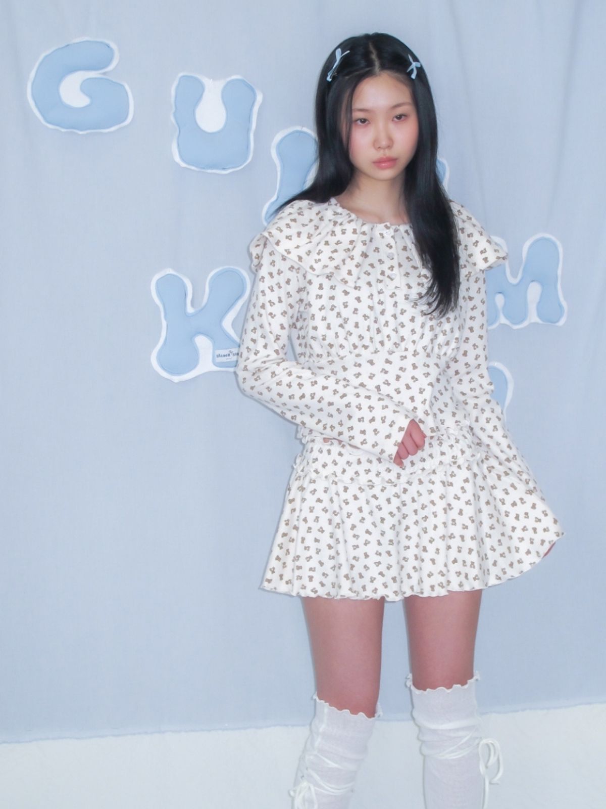 구름킴(GULEMKIM) Shawl Collar Teddy Cardigan