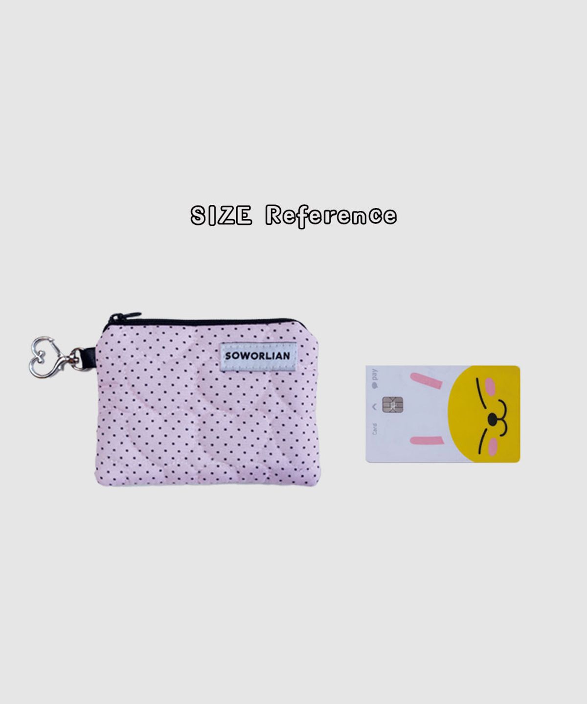 소월리안(SOWORLIAN) 지퍼카드포켓_쁘띠도트 Pink