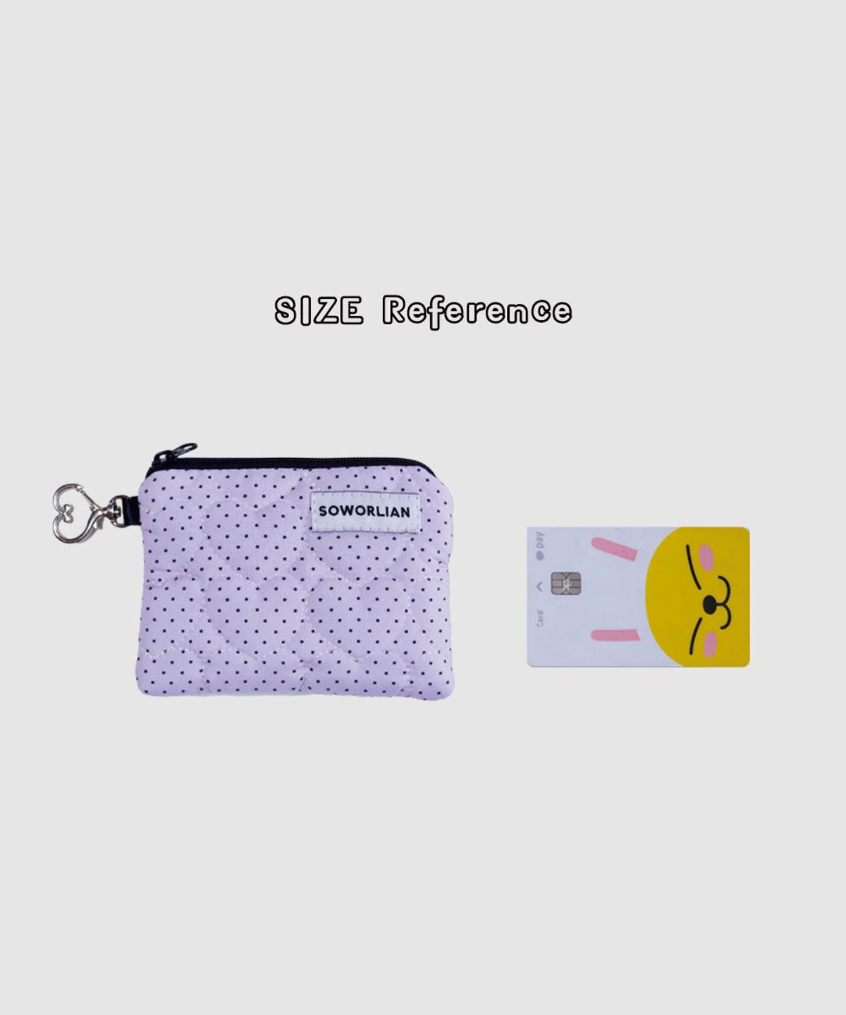 소월리안(SOWORLIAN) 지퍼카드포켓_쁘띠도트 Purple