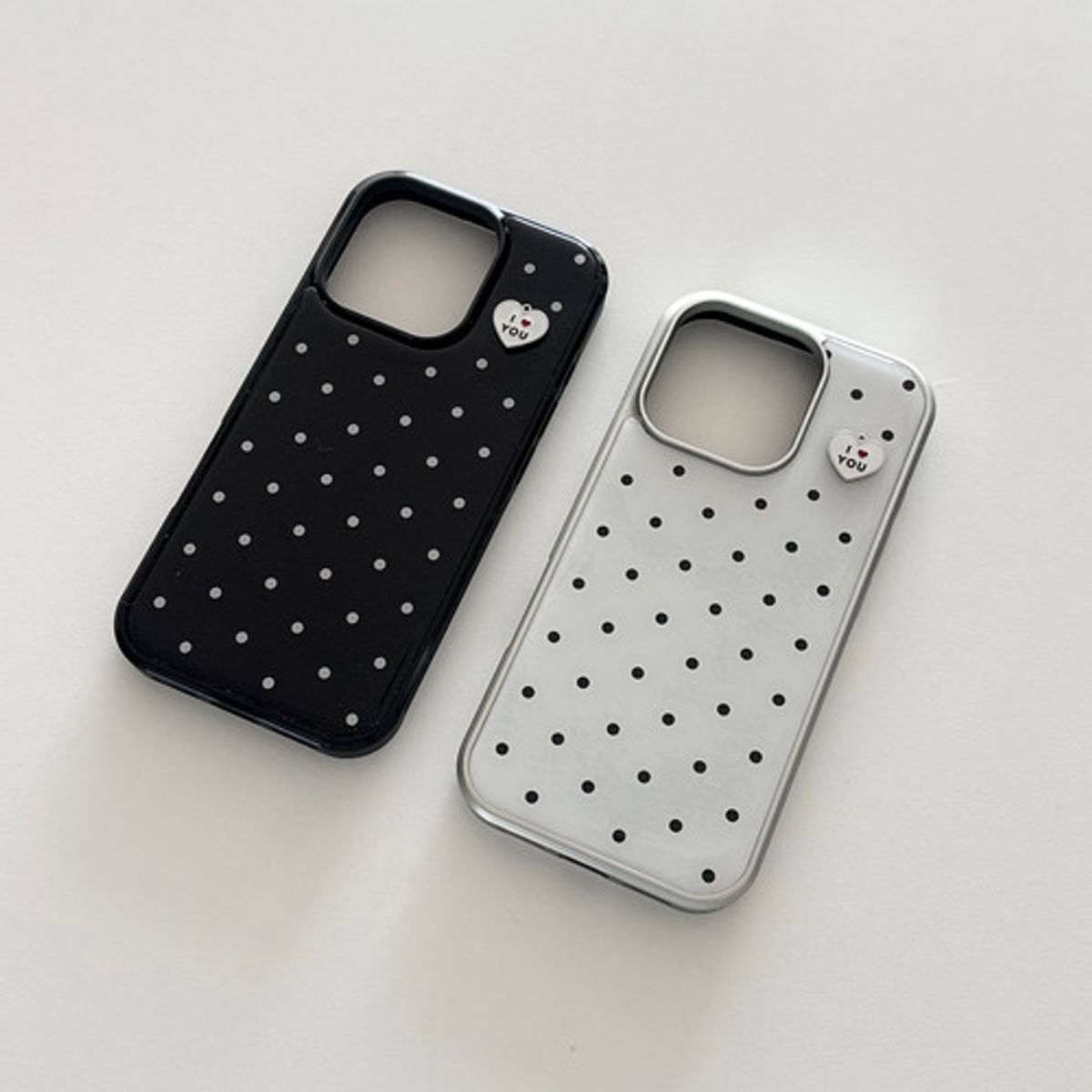 크림비(CREAMBEE) heart dot epoxy case/ 에폭시케이스
