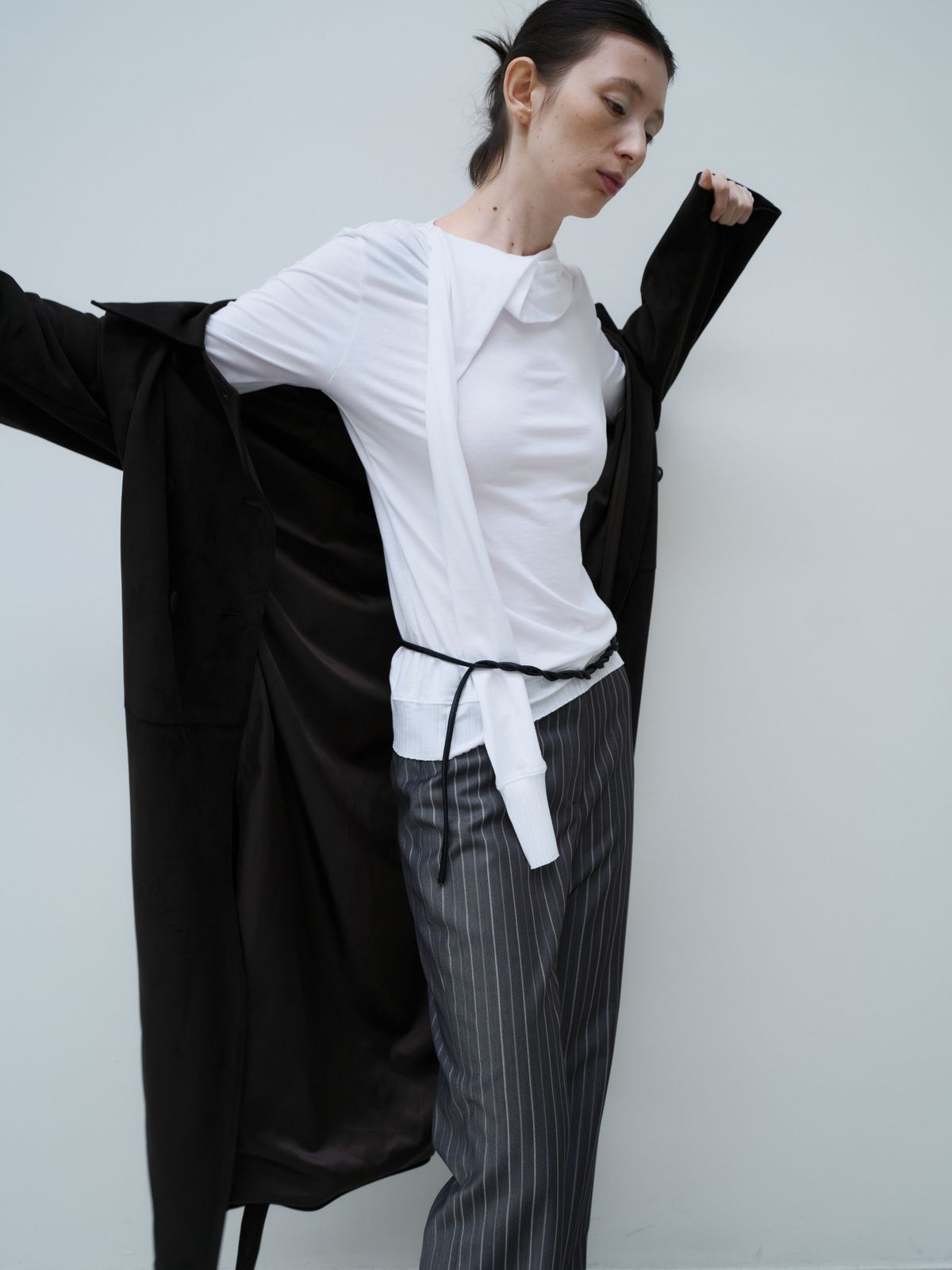 잡화룸(JABHUAROOM) SILENT FLARE PANTS, (STRIPE)