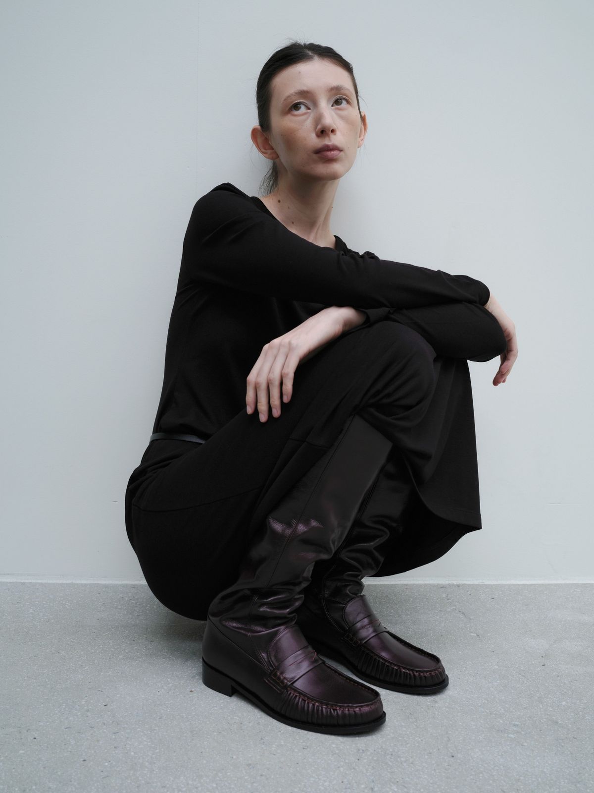 잡화룸(JABHUAROOM) SILENT PENNY BOOTS, (BURGUNDY)