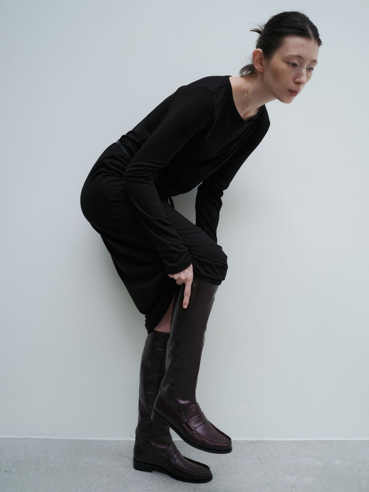 잡화룸(JABHUAROOM) SILENT PENNY BOOTS, (BURGUNDY)