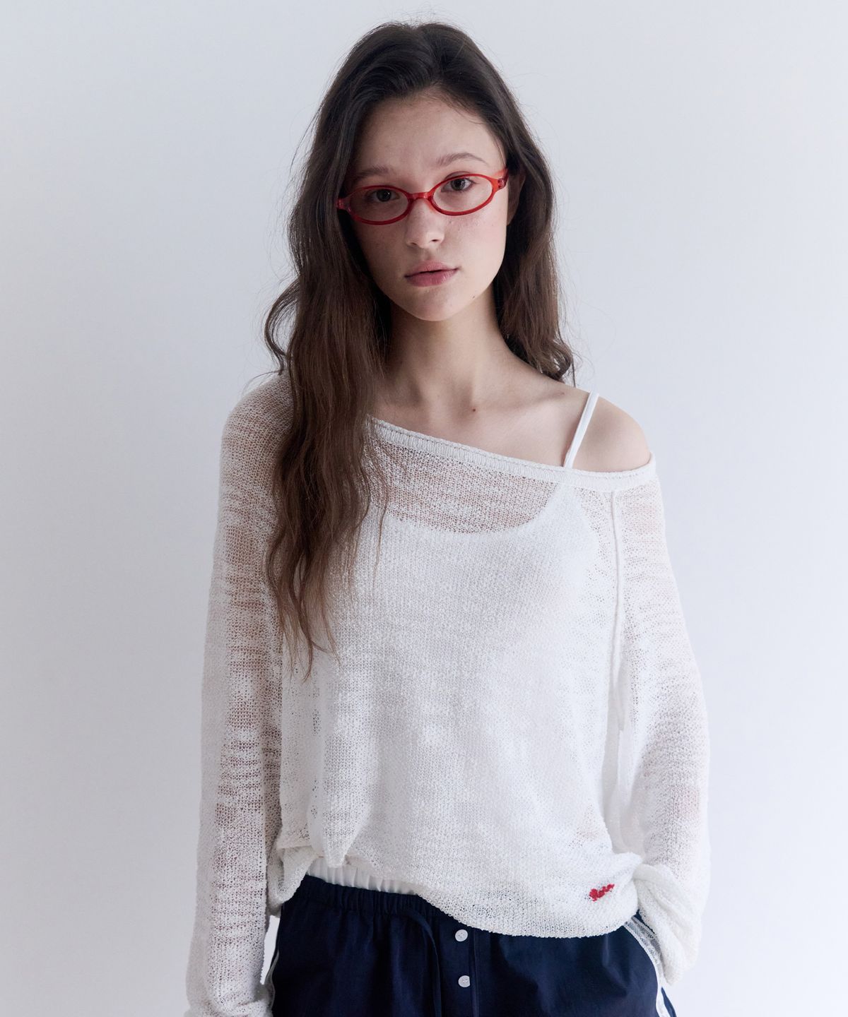 로라로라(ROLAROLA) SUMMER LOOSE FIT KNIT WHITE