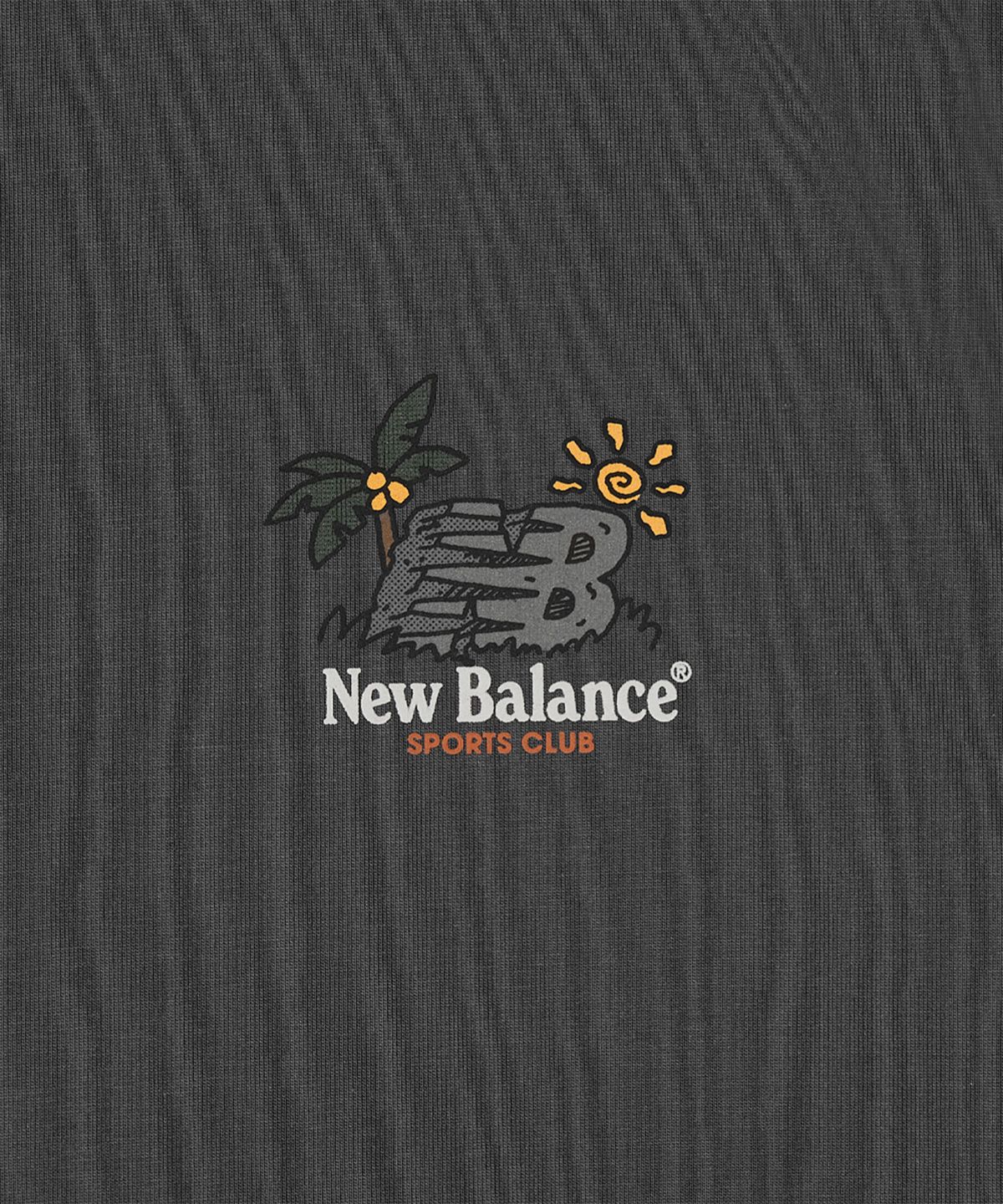 뉴발란스(NEW BALANCE) NBNEG21523 / UNI NB 프렌즈 썬라이즈 반팔티 (CHARCOAL)