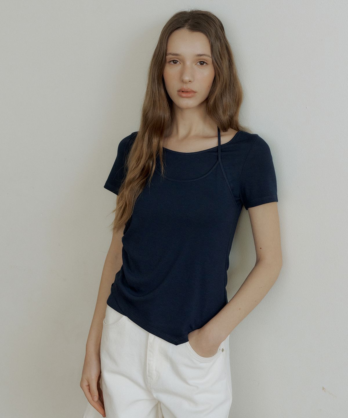 오떼뜨(OCTETTE) HALTER LAYERED JERSEY T-SHIRTS_3COLOR