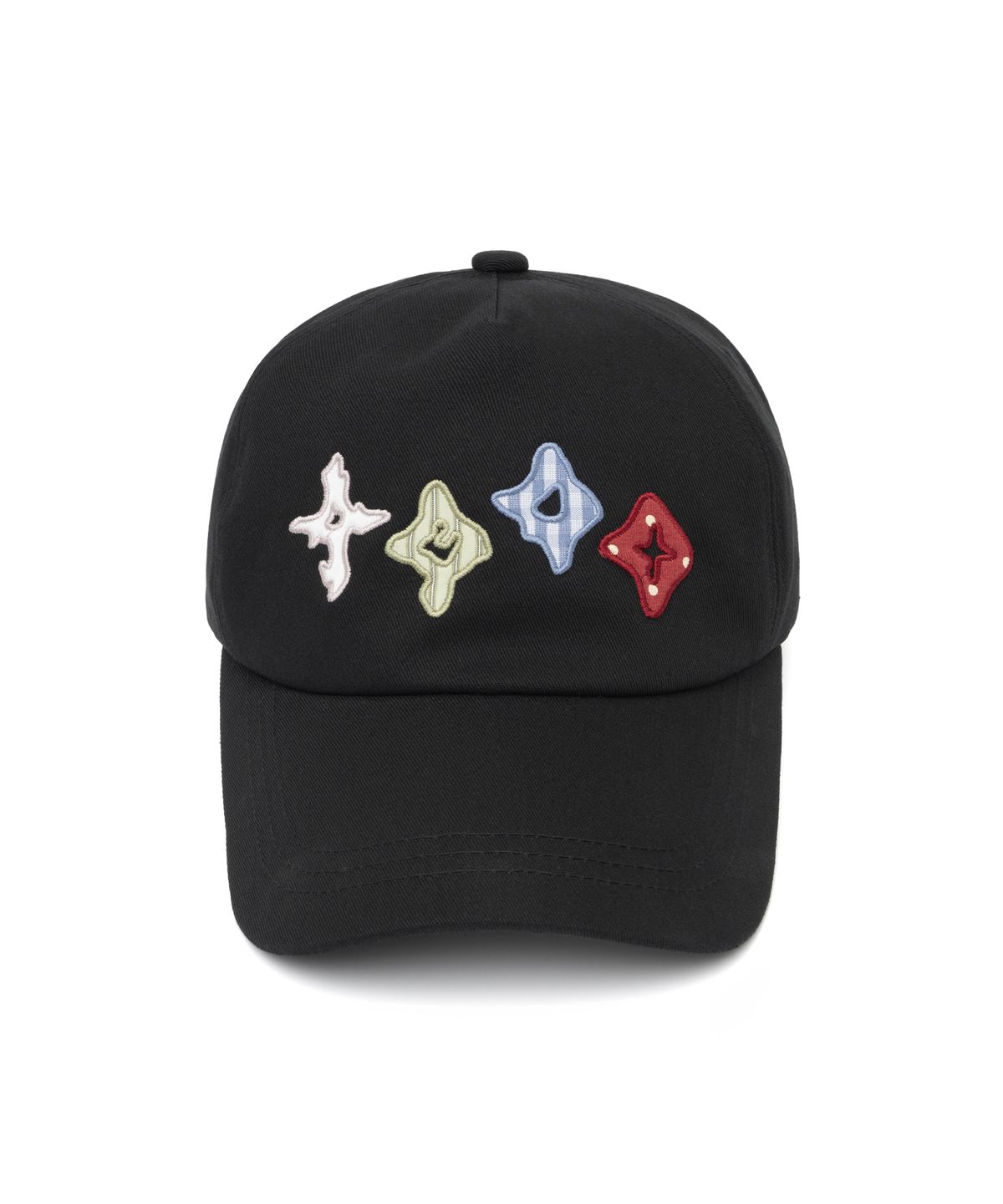 낫포너드(NOT4NERD) Symbol Sequence Applique Ball Cap - Black
